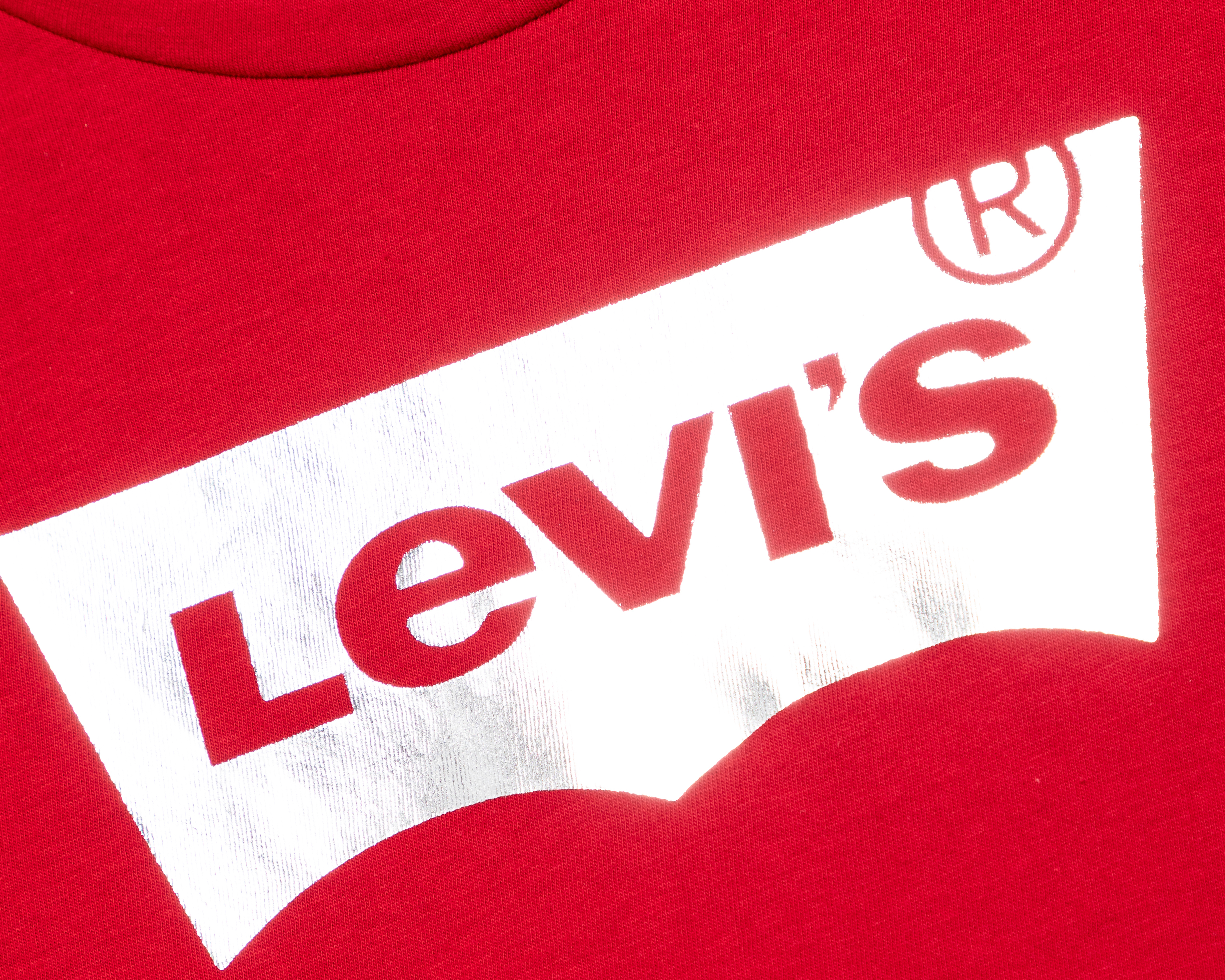 Foto 4 pulgar | Foto 3 | Playera de Cuello Redondo Roja Levi's Juvenil