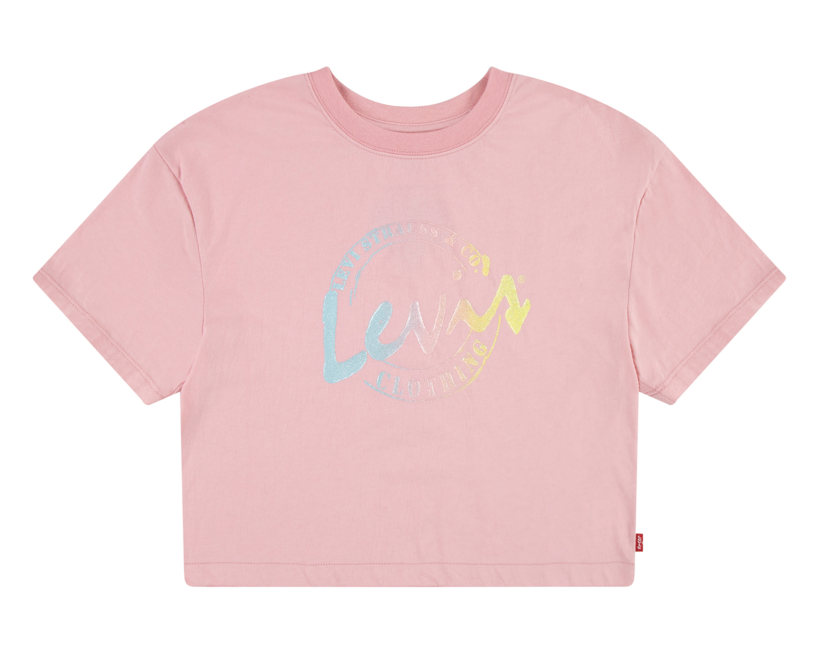 Playera de Cuello Redondo Rosa Levi's para Niña