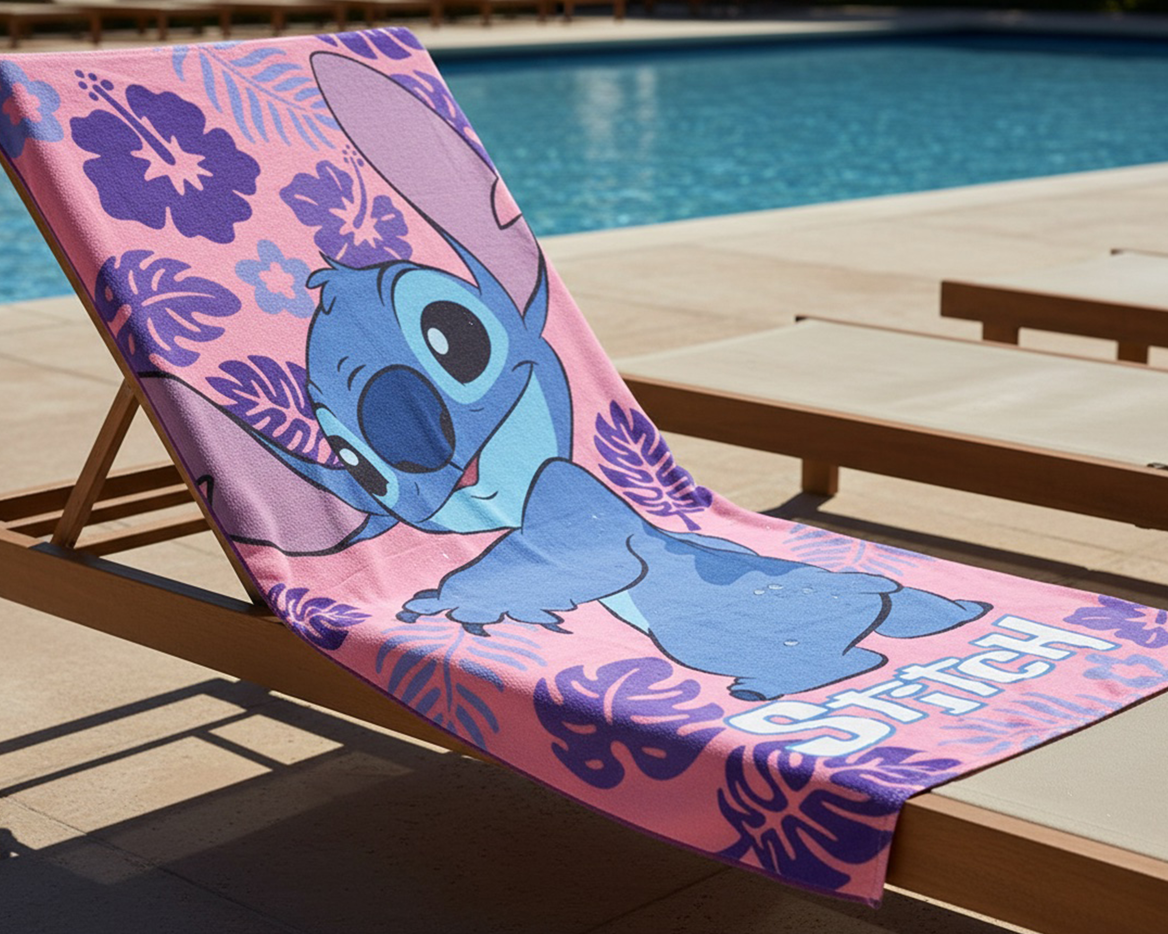 Foto 6 pulgar | Foto 5 | Toalla de Playa Disney Lilo y Stitch