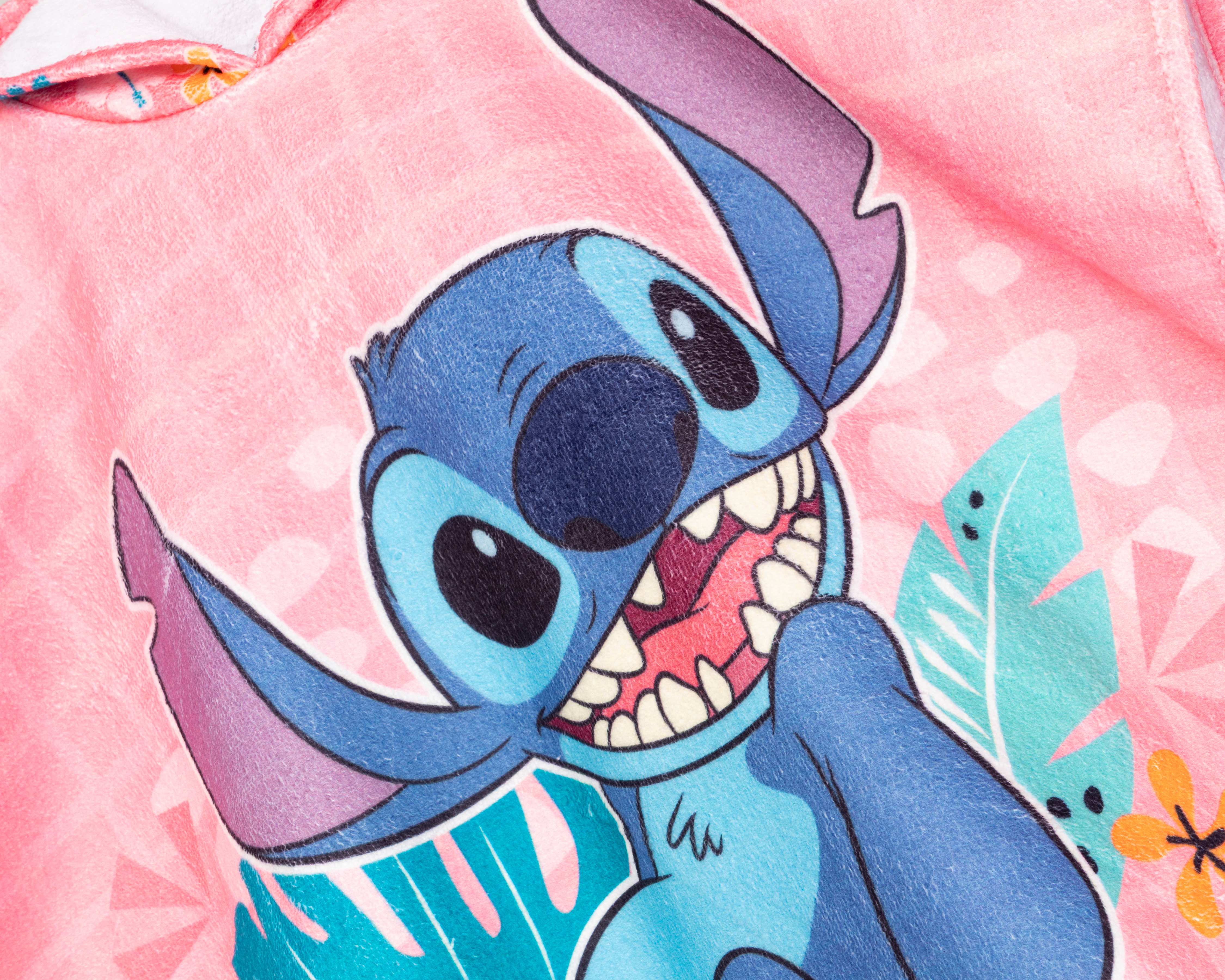 Foto 4 pulgar | Foto 3 | Toalla para Niña Disney Stitch Topical con Capucha