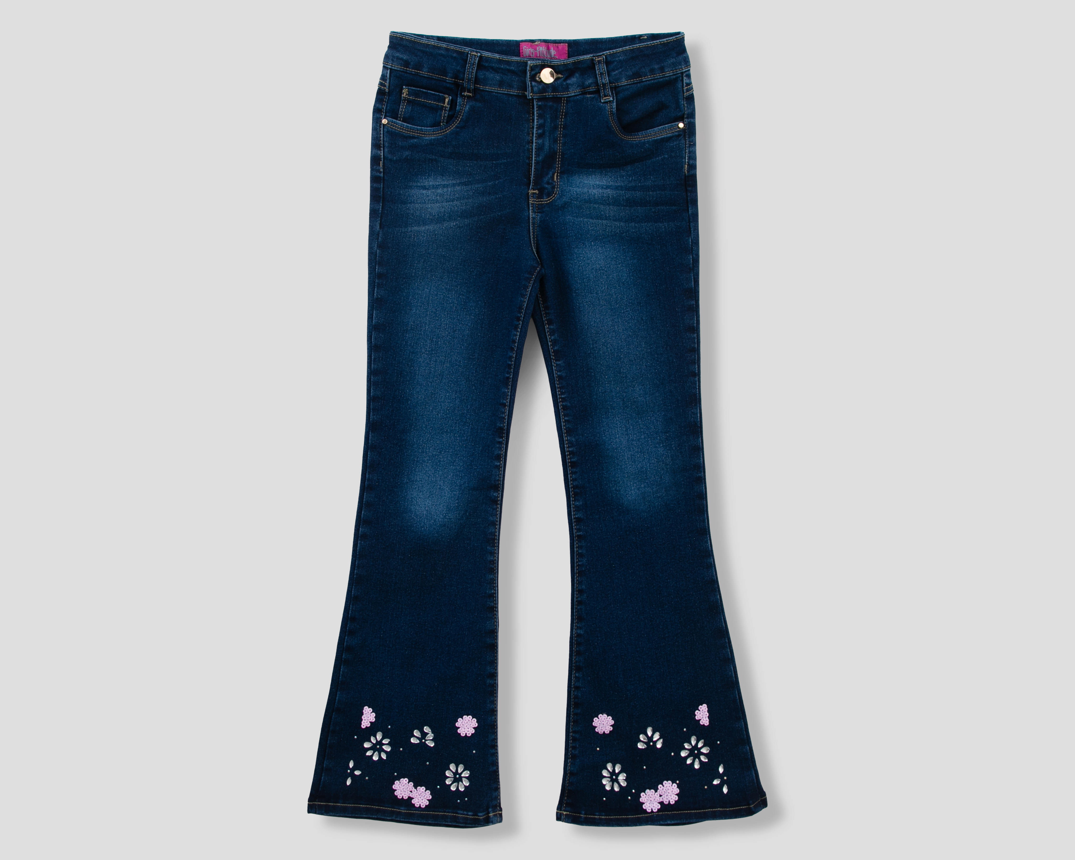 Foto 2 pulgar | Foto 1 | Pantalón Girls Attitude Flare para Niña