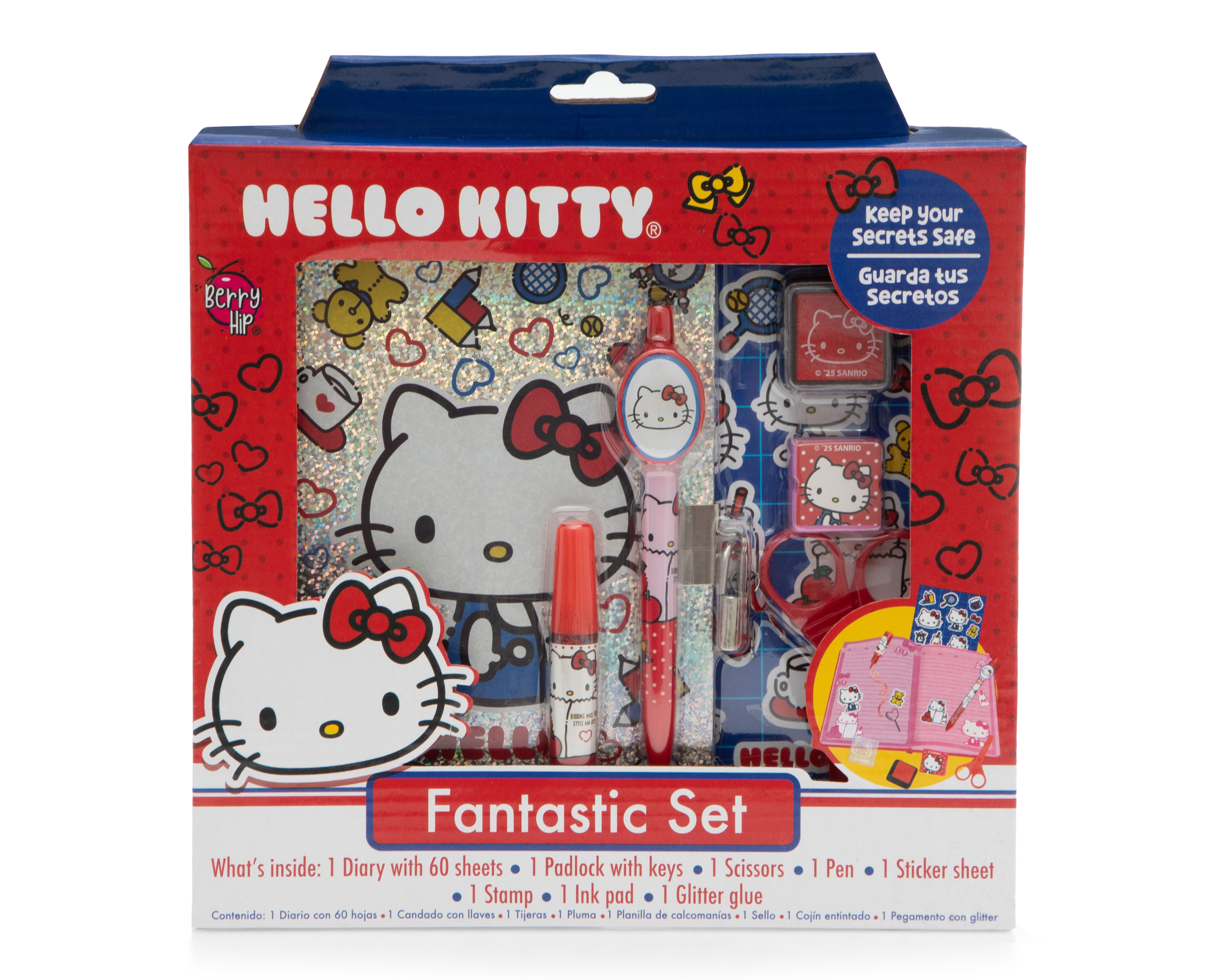 Foto 4 pulgar | Foto 3 | Diario Hello Kitty con Accesorios