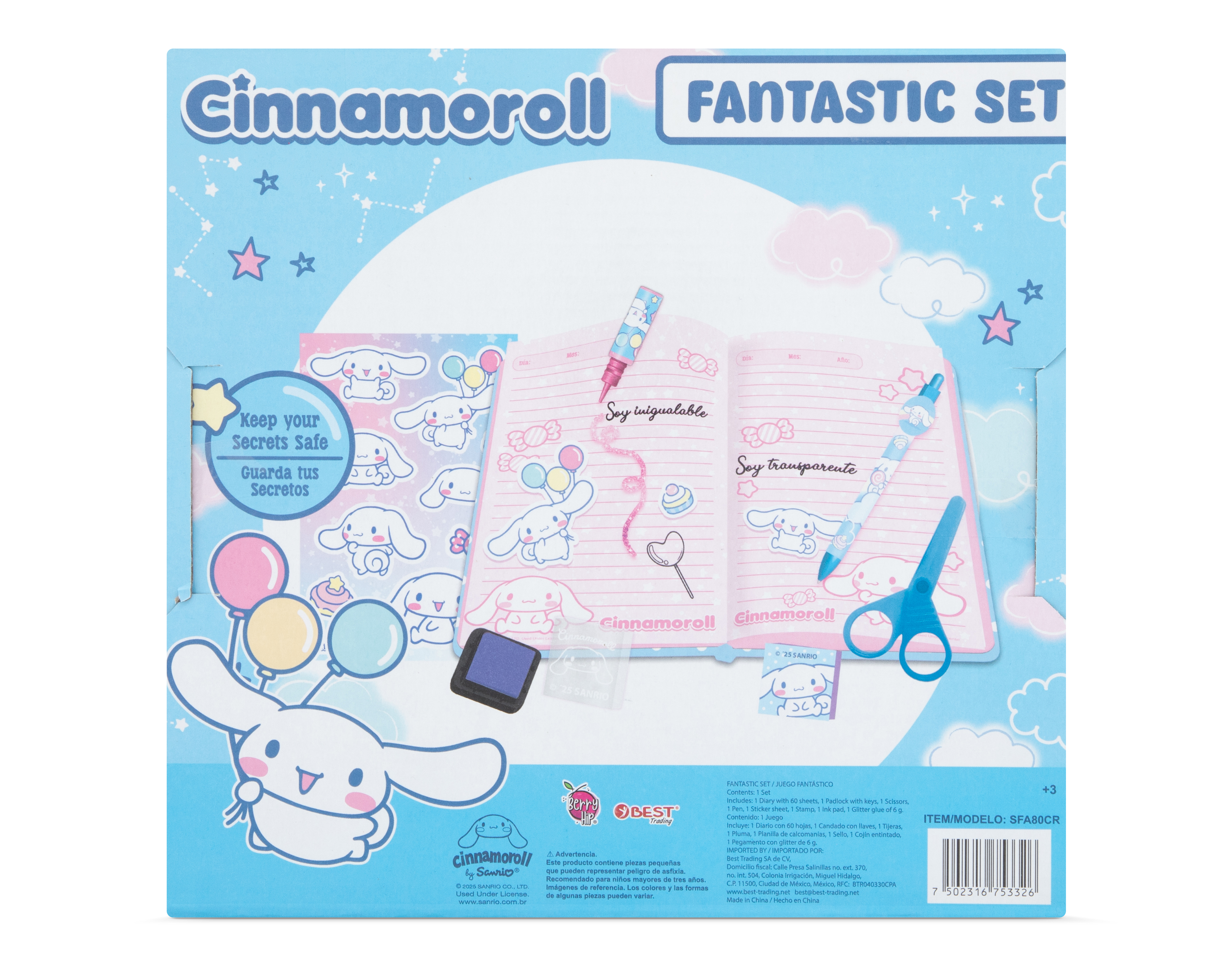 Foto 5 pulgar | Foto 4 | Diario Cinnamoroll con Accesorios