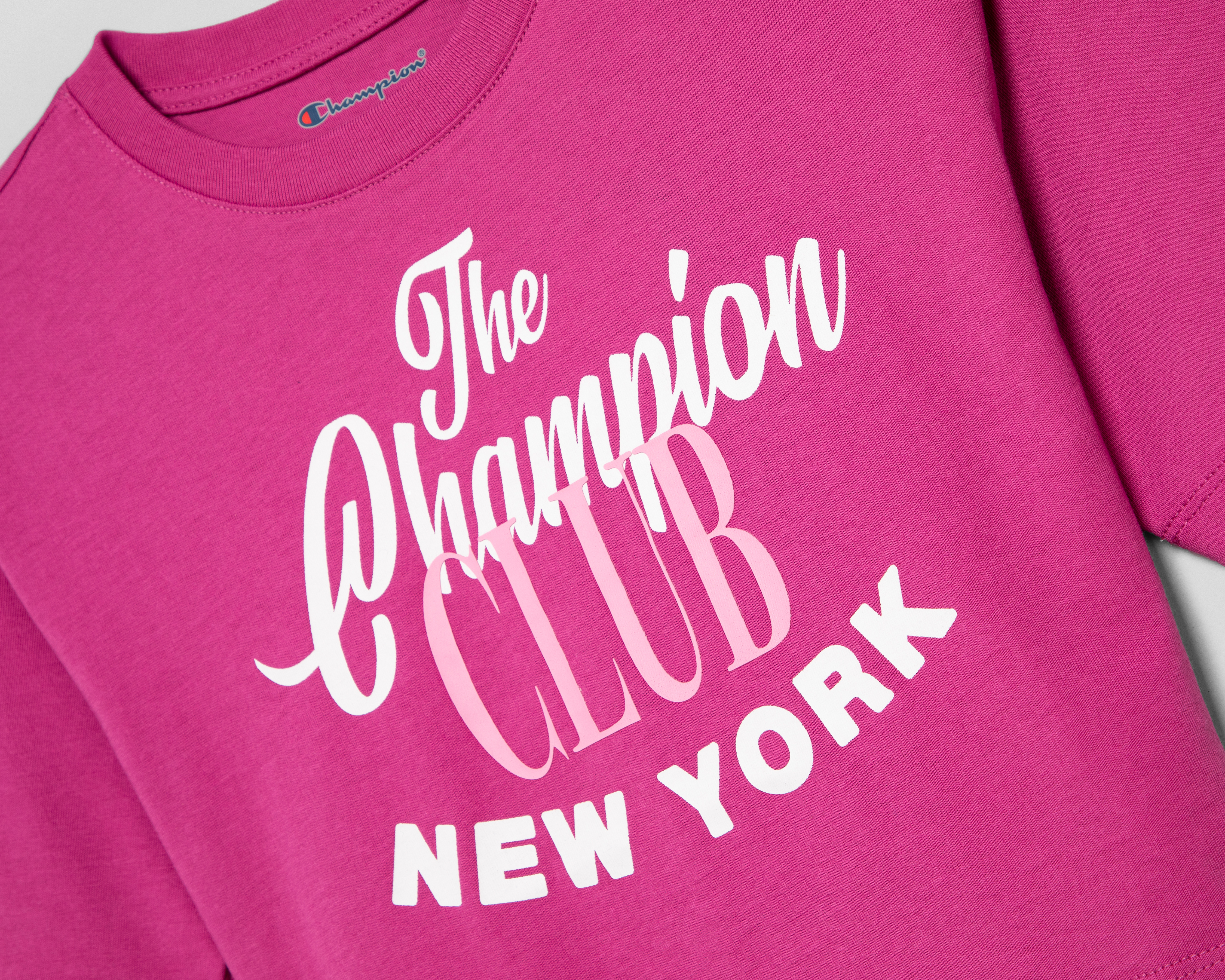 Foto 3 | Foto 3 | Playera Cuello Redondo Magenta Champion para Niña