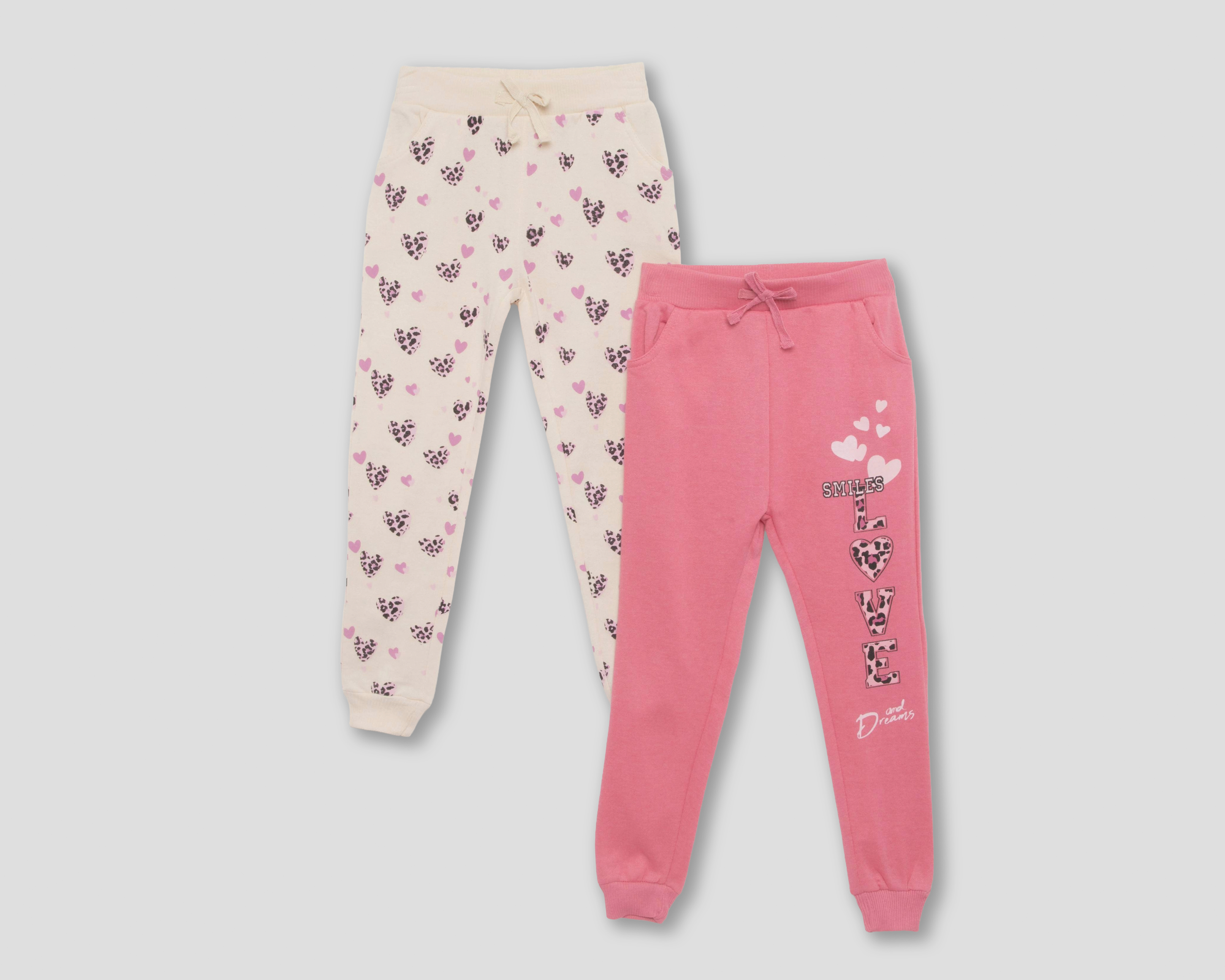 Jogger Pink Velvet para Niña 2 Piezas