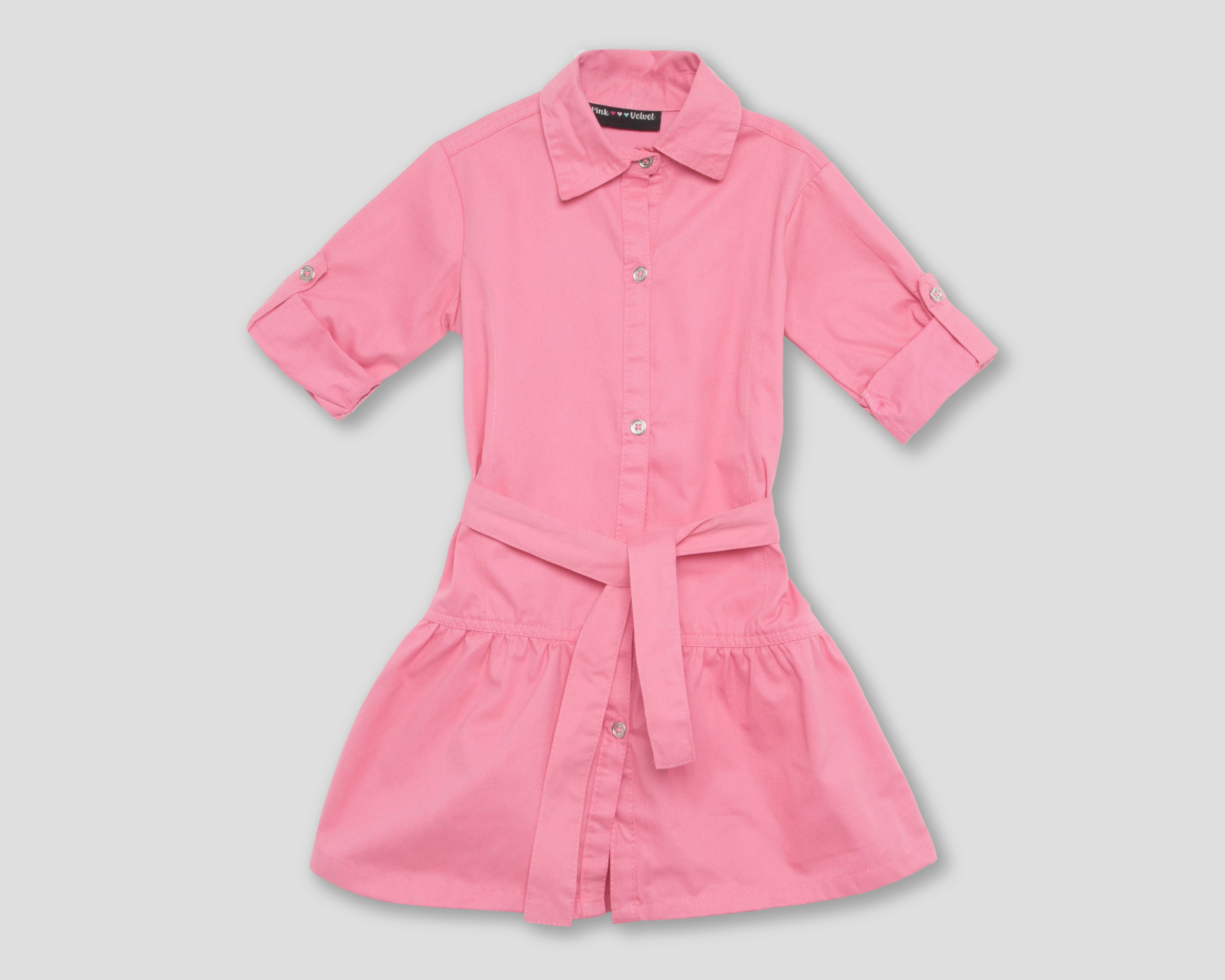 Vestido Rosa Pink Velvet para Niña