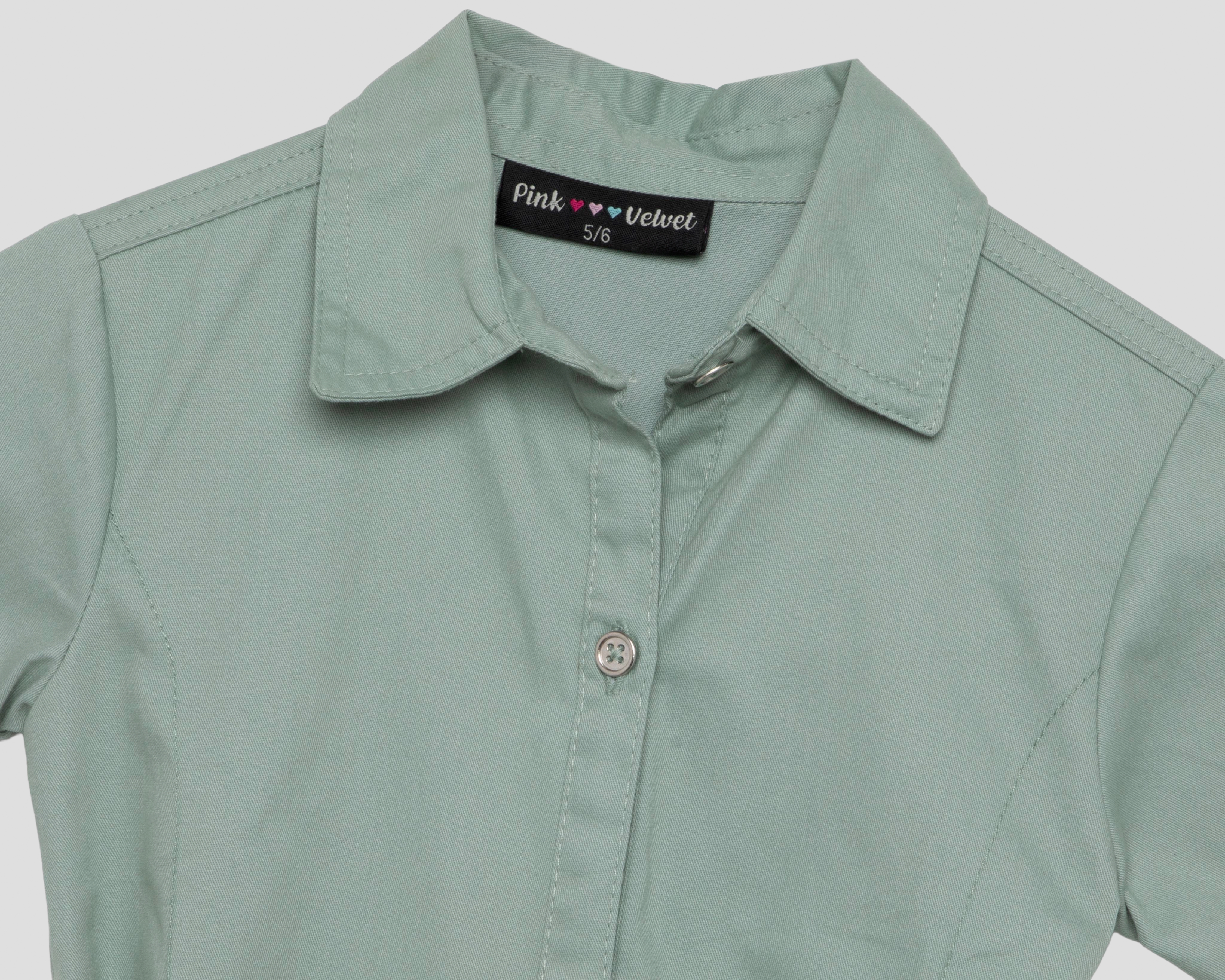 Foto 3 | Foto 3 | Vestido Verde Pink Velvet para Niña