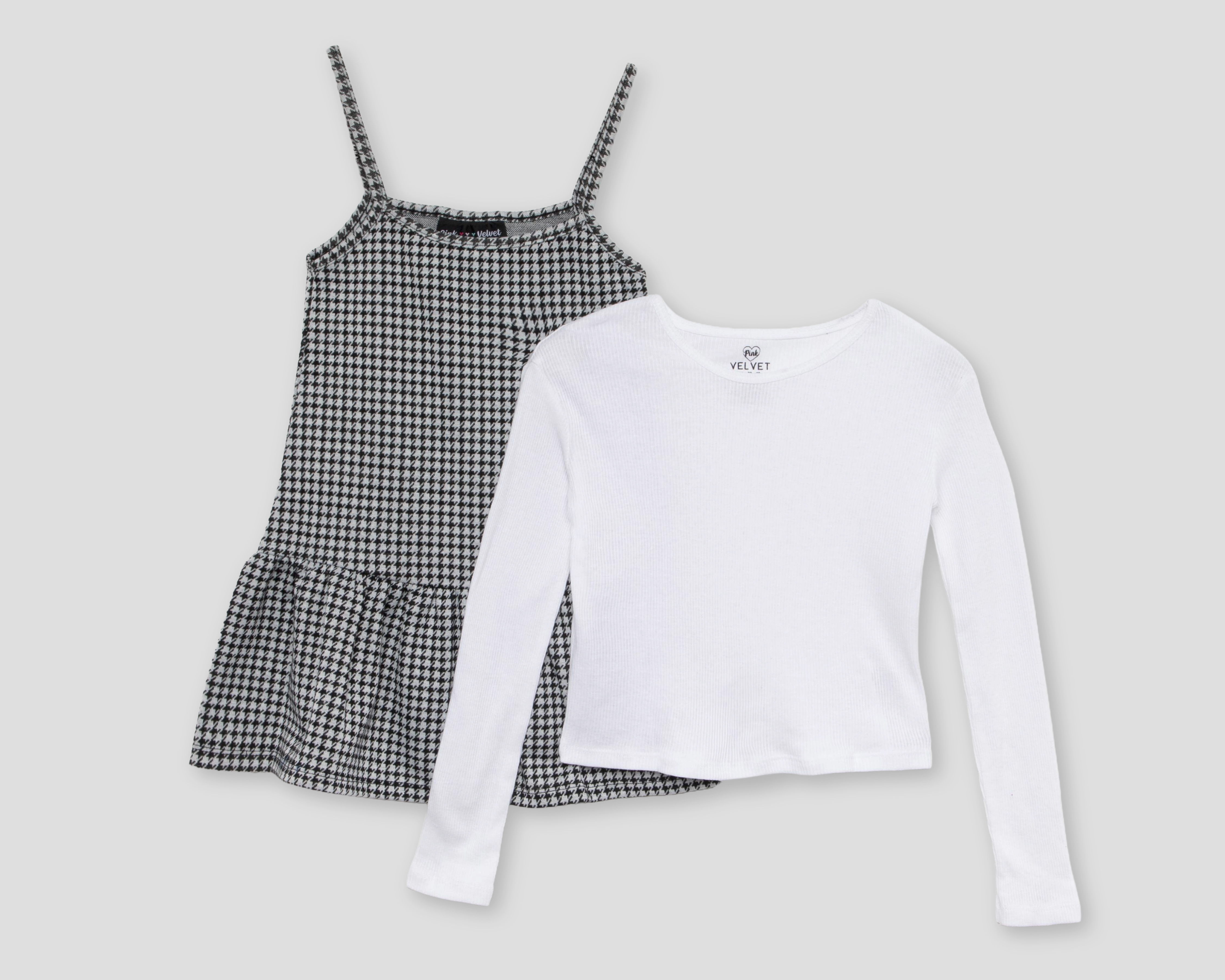 Foto 1 | Foto 1 | Vestido Multicolor Pink Velvet para Niña con Playera