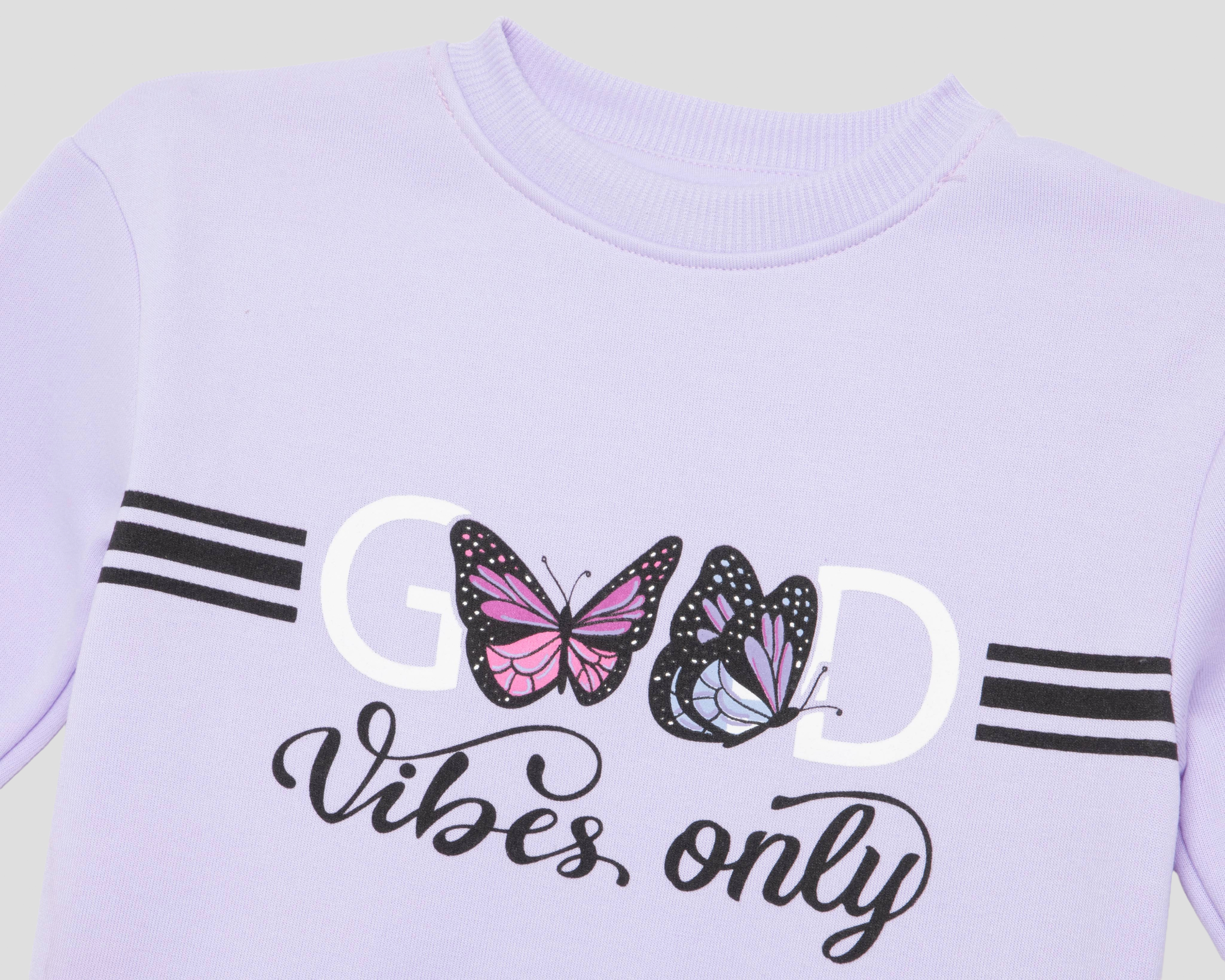 Foto 4 pulgar | Foto 3 | Sudadera y Short Pink Velvet para Niña