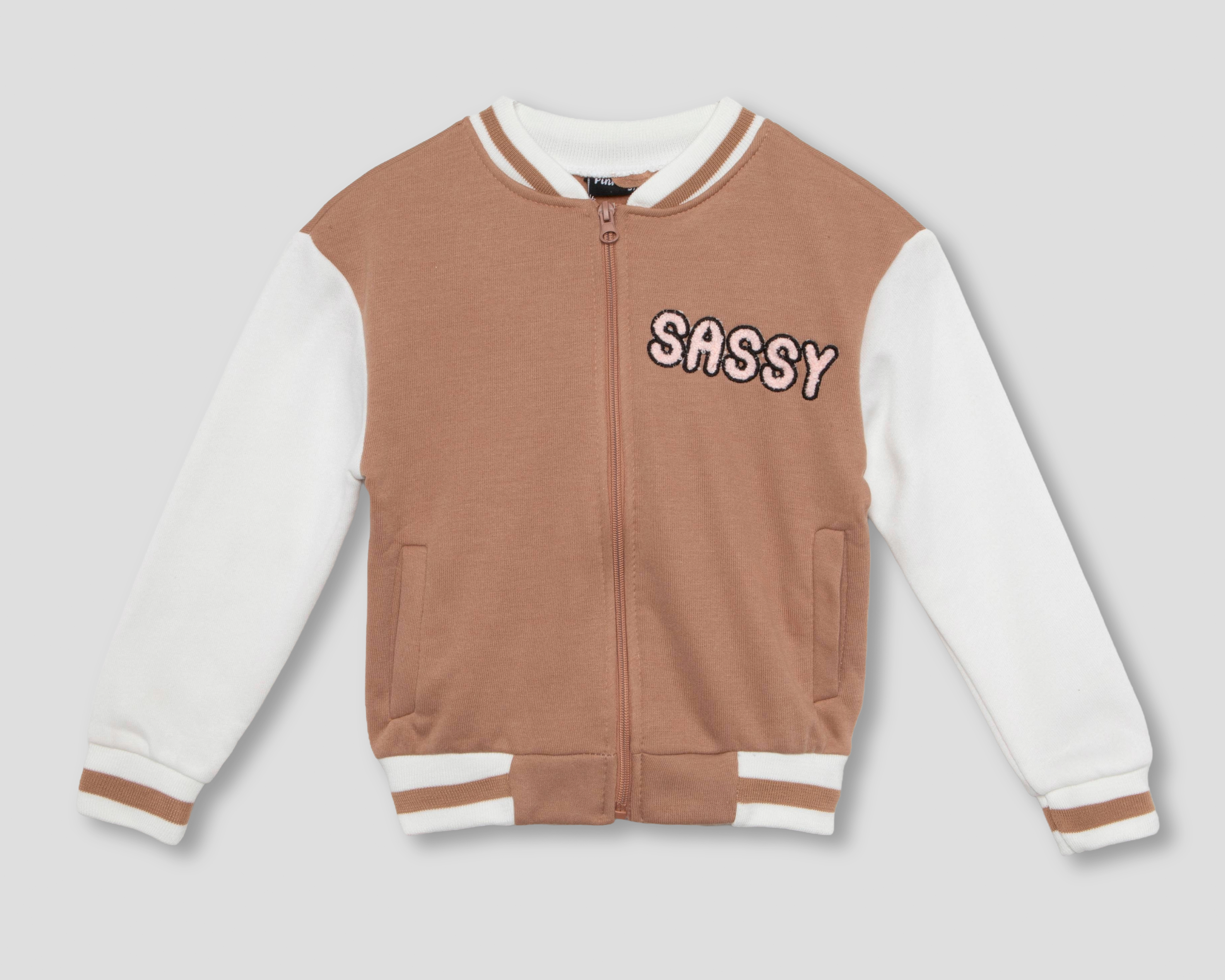 Foto 2 pulgar | Foto 1 | Chamarra Café Pink Velvet para Niño