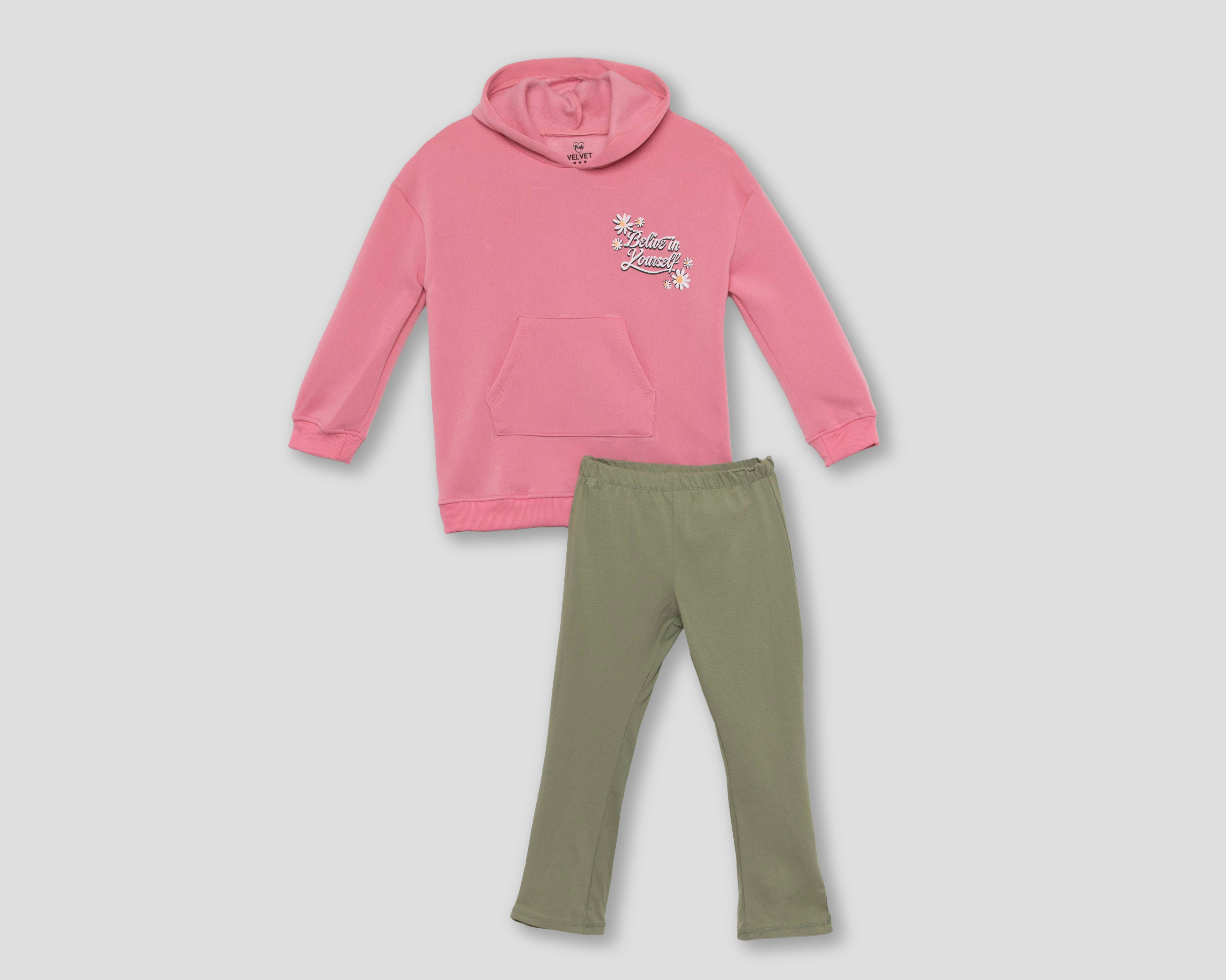 Sudadera y Leggings Pink Velvet para Niña