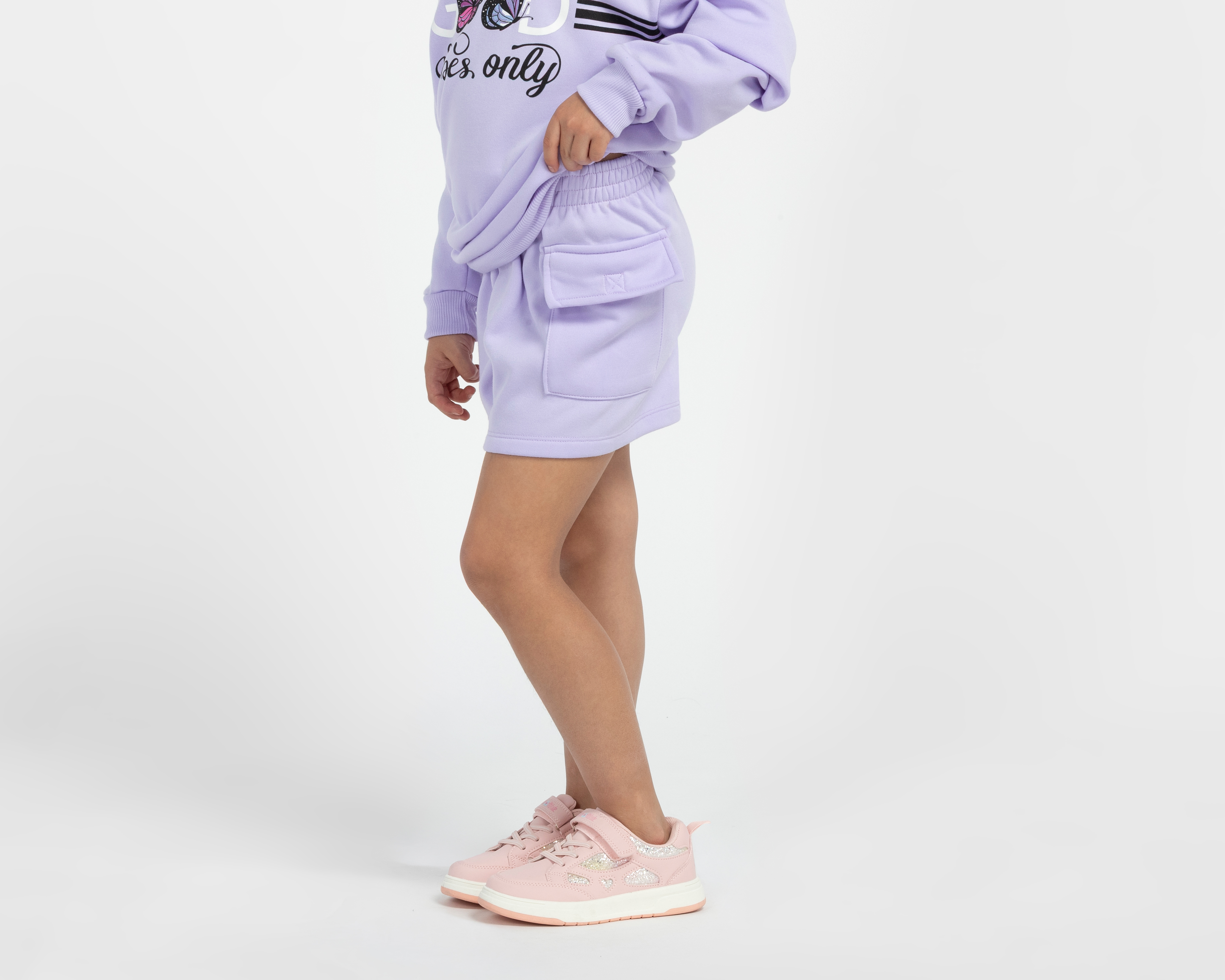 Foto 4 | Foto 4 | Sudadera y Short Pink Velvet para Niña