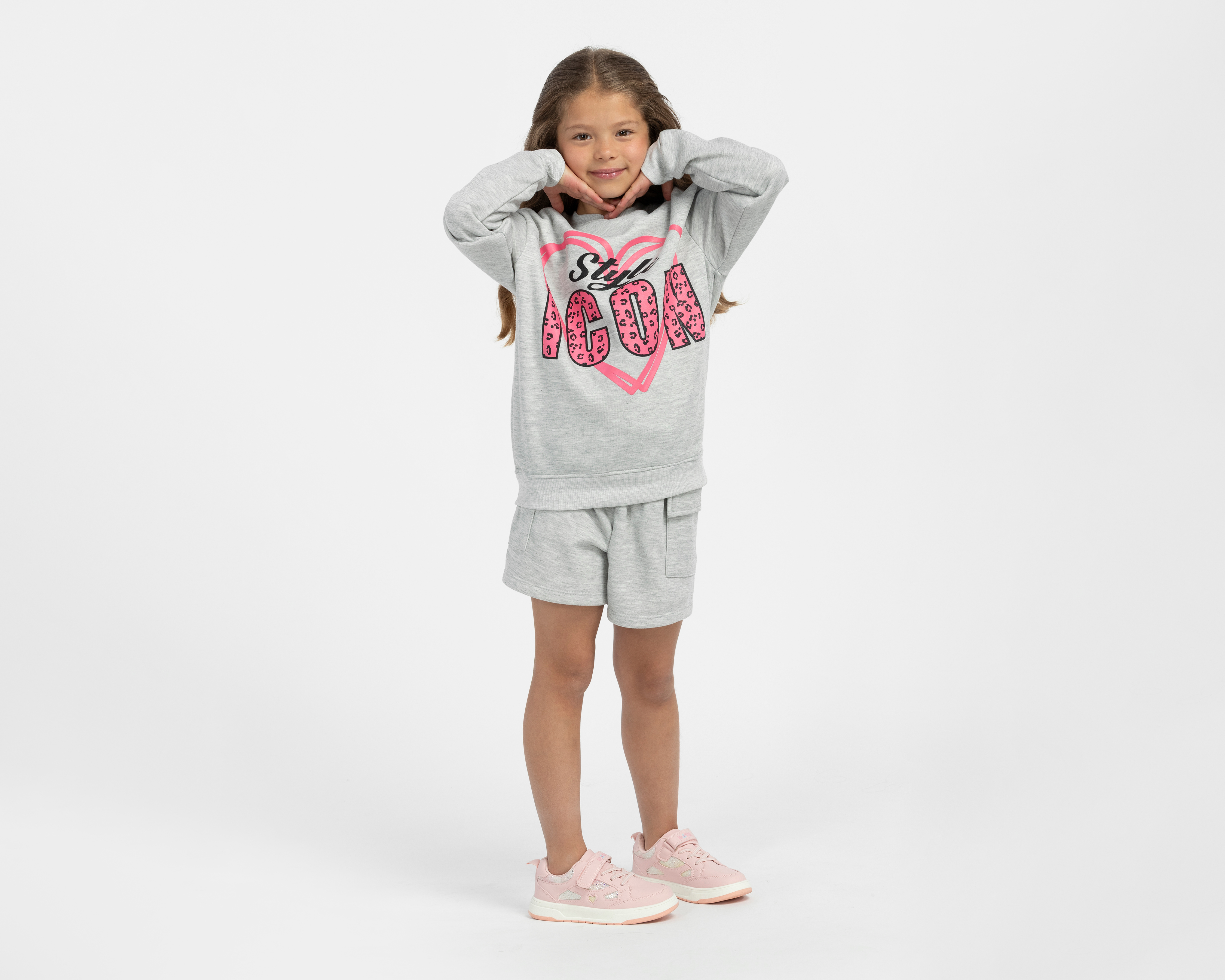 Short y Sudadera Pink Velvet para Niña