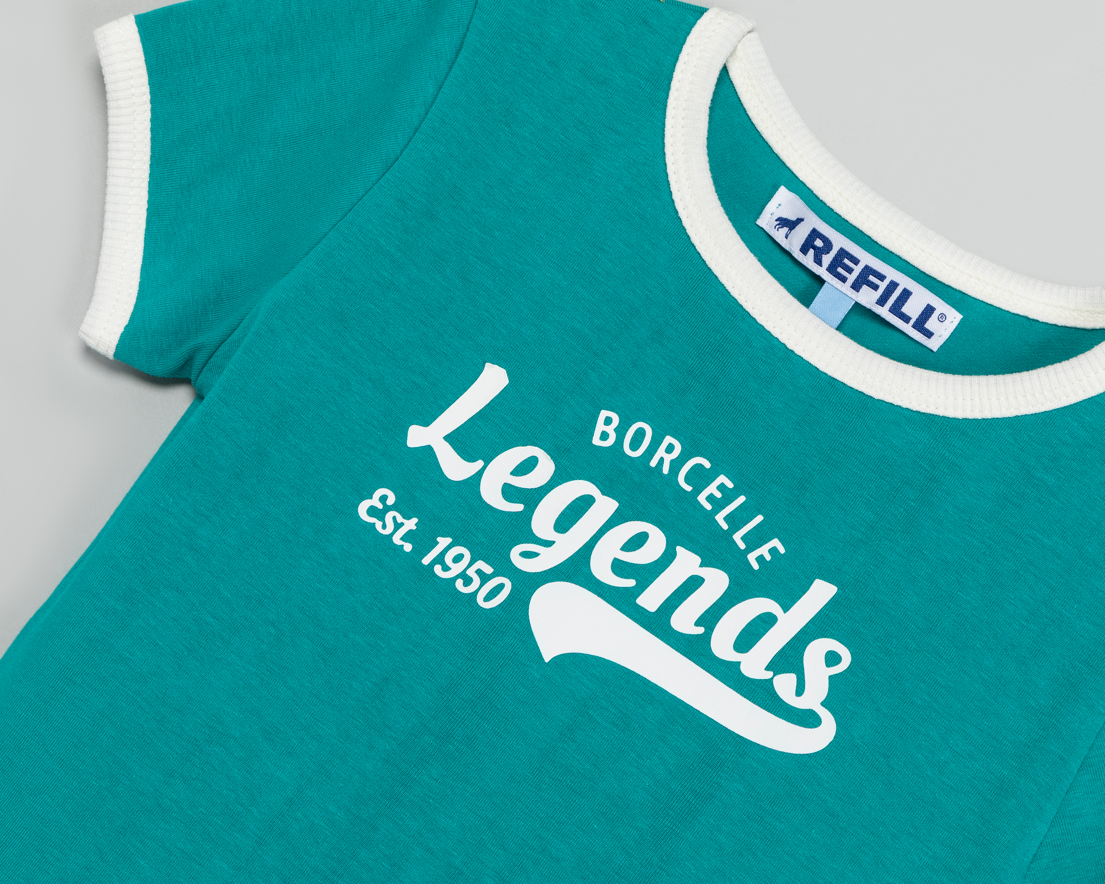 Foto 4 pulgar | Foto 3 | Playera de Cuello Redondo Aqua Refill para Niña