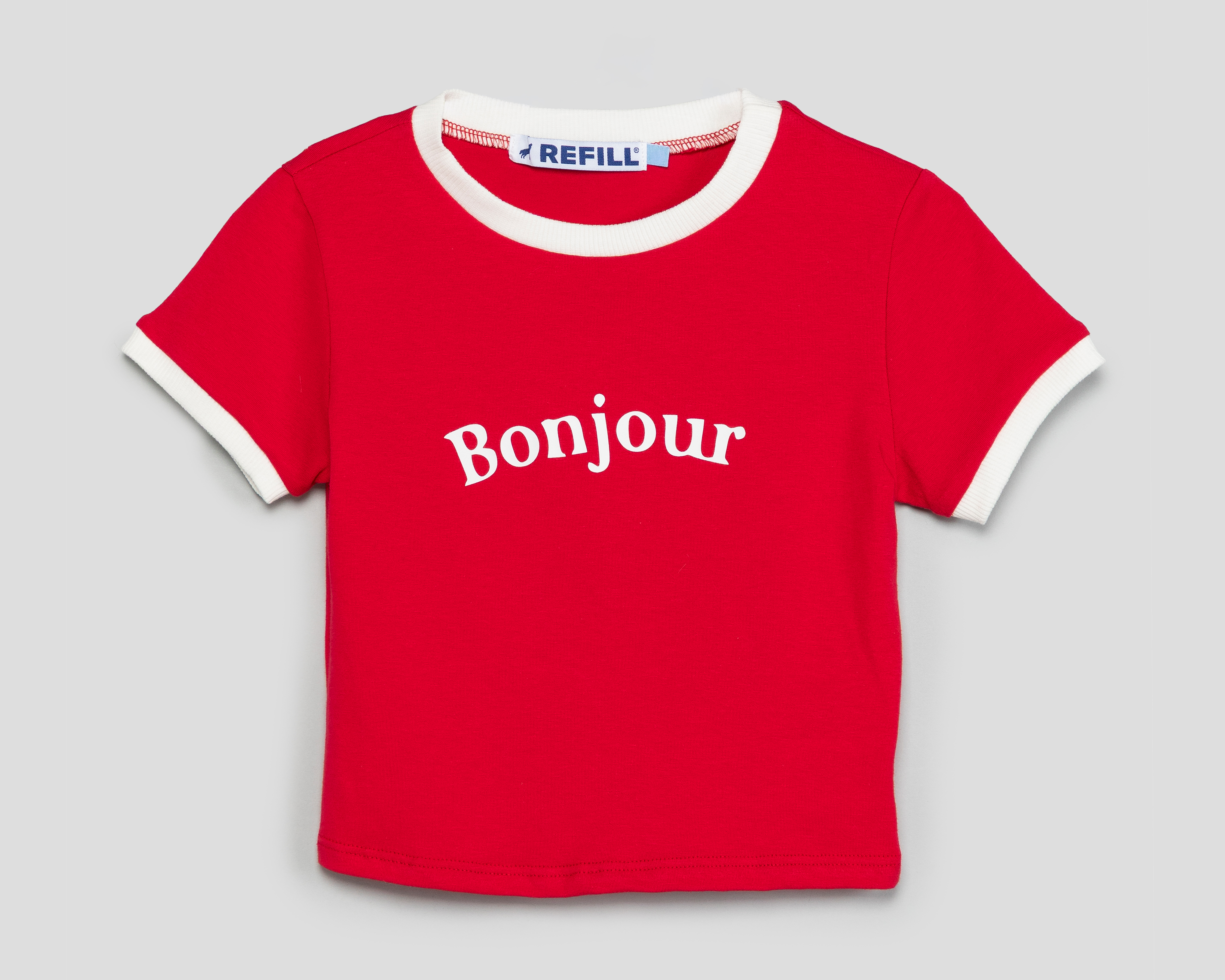 Foto 1 | Foto 1 | Playera de Cuello Redondo Roja Refill para Niña