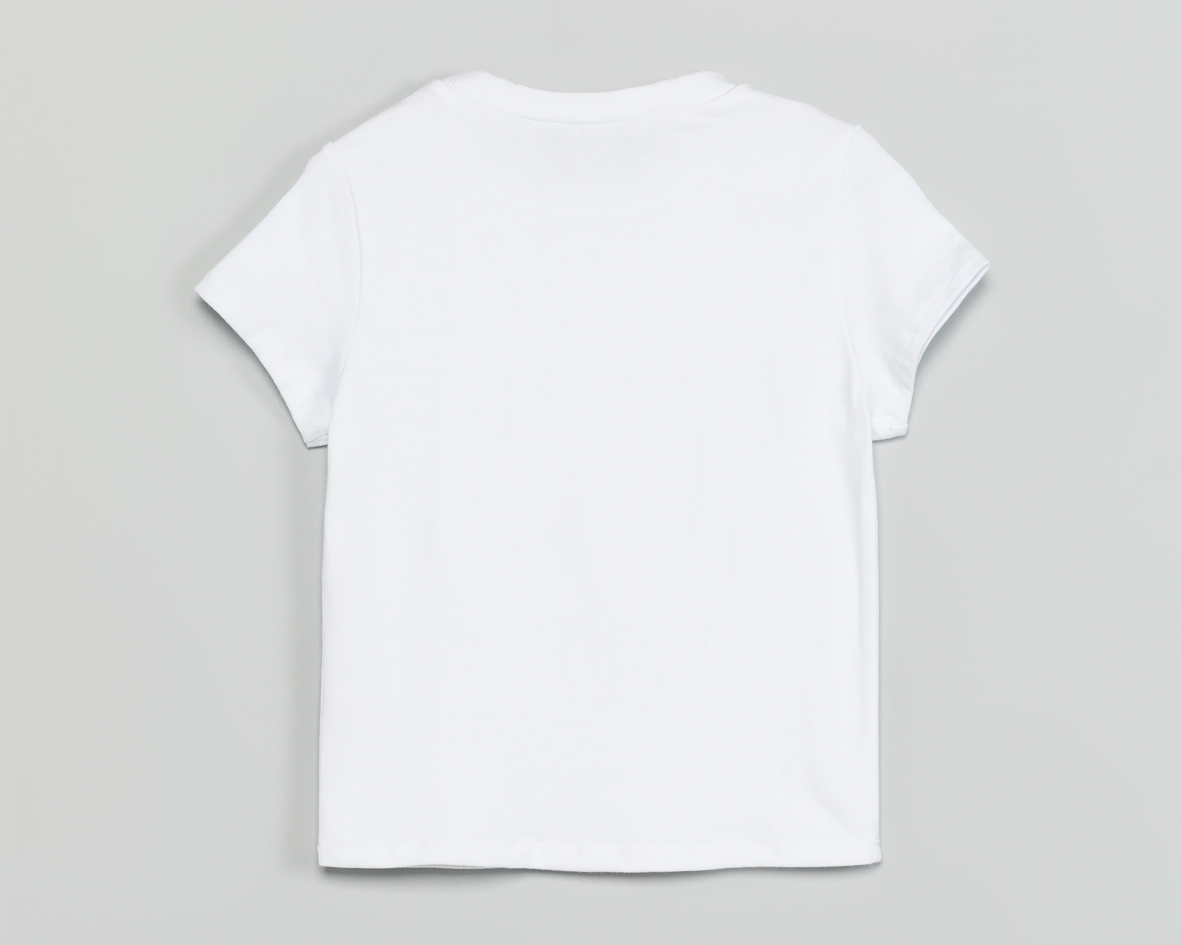 Foto 2 | Foto 2 | Playera de Cuello Redondo Blanca Refill para Niña