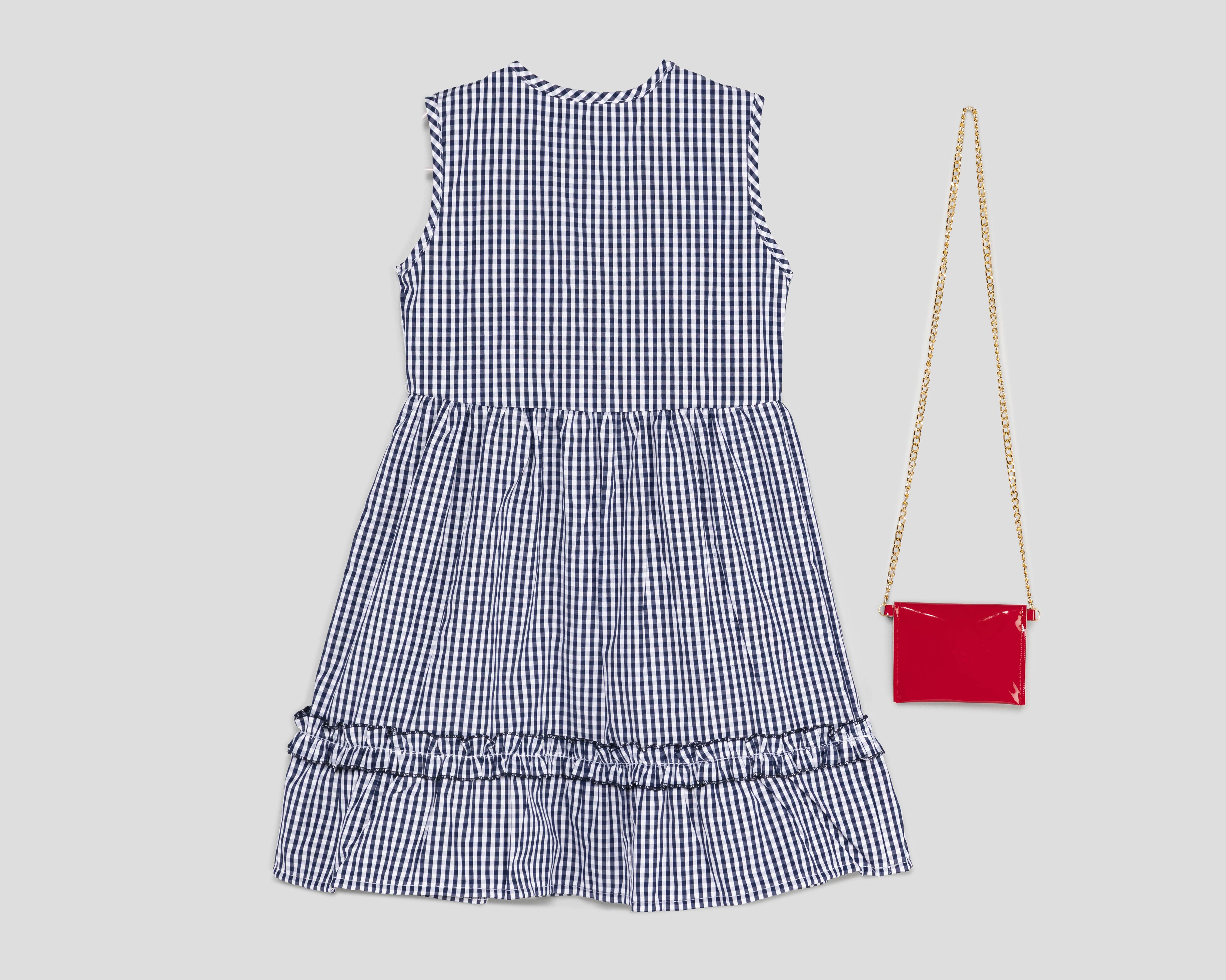 Foto 2 | Foto 2 | Vestido Azul Refill para Niña con Bolsa