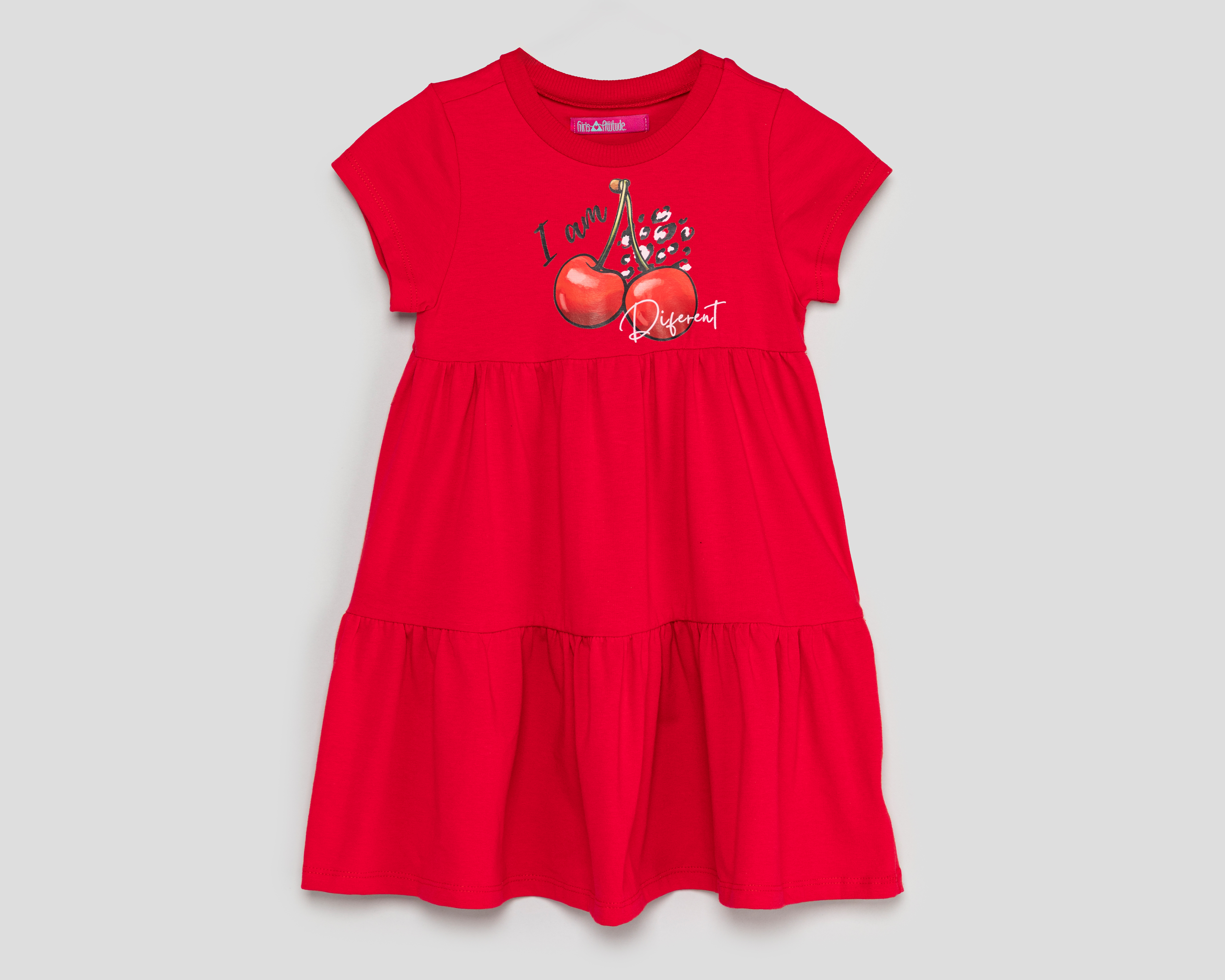 Foto 2 pulgar | Foto 1 | Vestido Rojo Girls Attitude para Niña