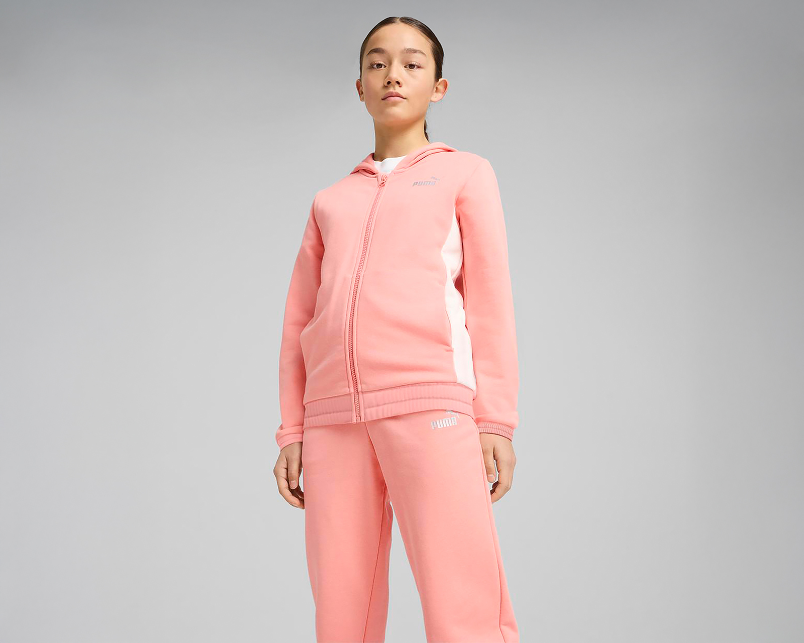 Pants y Chamarra Puma Metallic Hooded para Niña