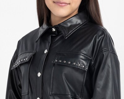 Foto 4 | Foto 4 | Blusa de Cuello Americano Negro Girls Attitude para Niña