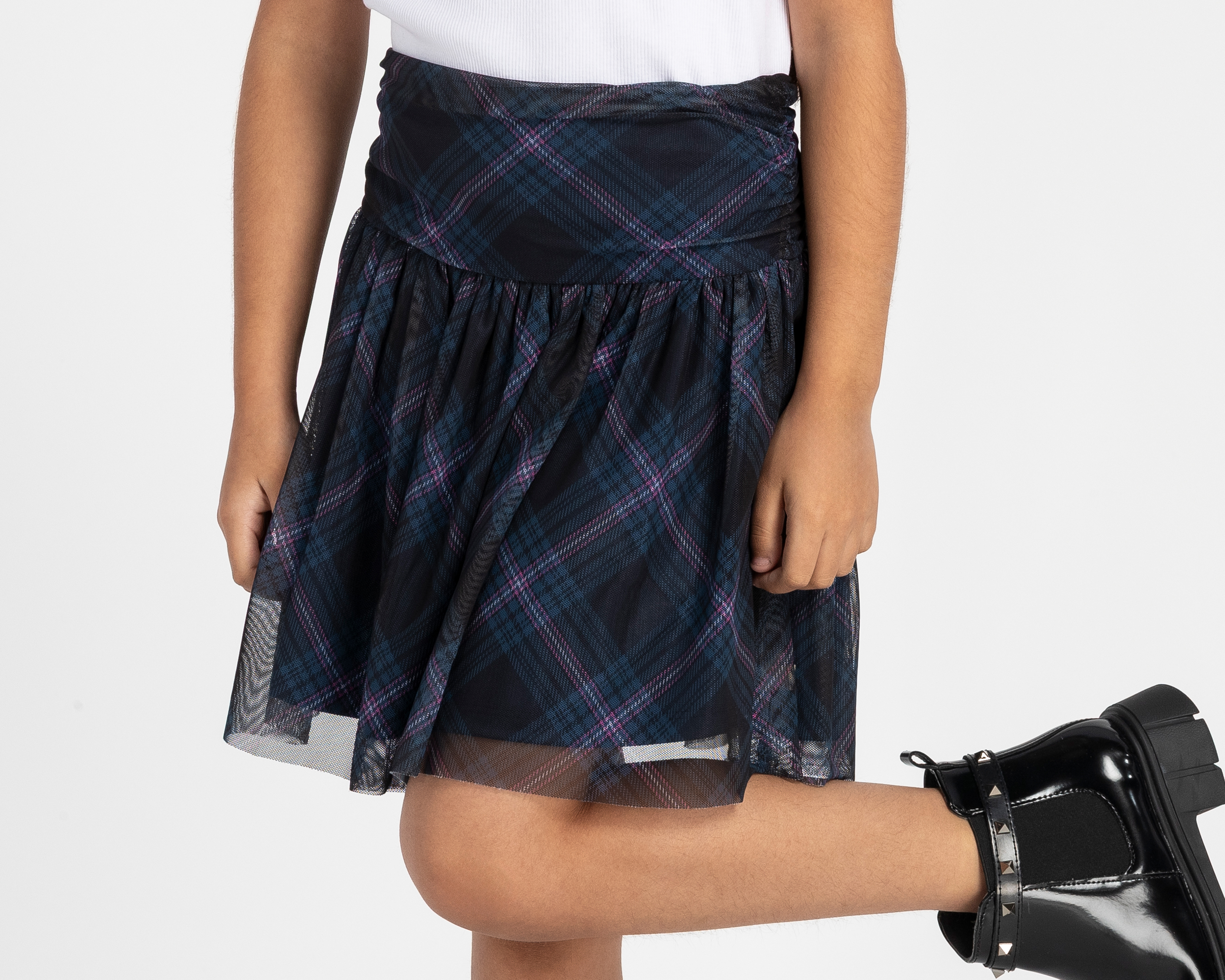 Foto 4 | Foto 4 | Falda Azul Calvin Klein para Niña