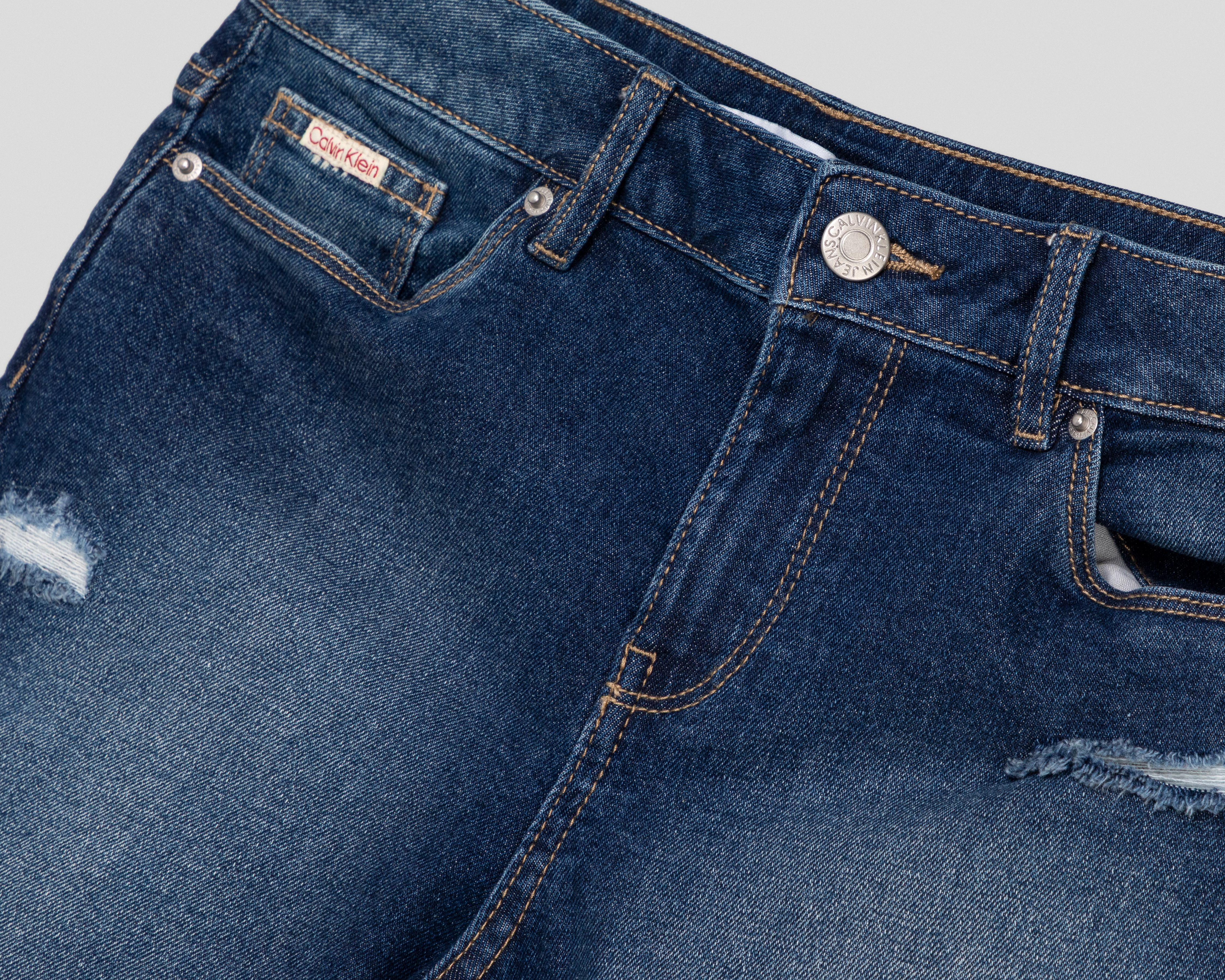 Foto 4 pulgar | Foto 3 | Short Calvin Klein Mid Rise Boyfriend Juvenil