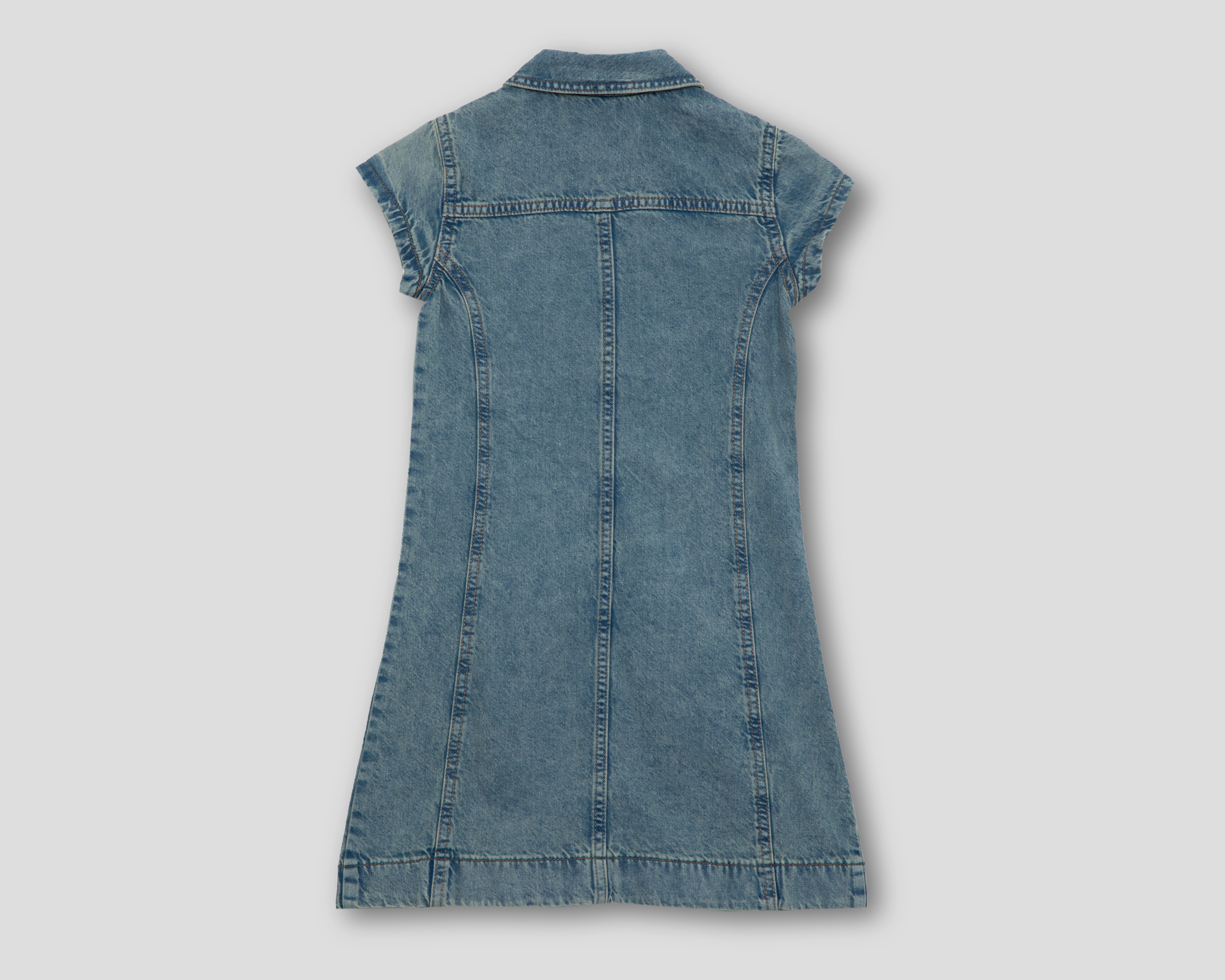 Foto 3 pulgar | Foto 2 | Vestido Azul Calvin Klein para Niña