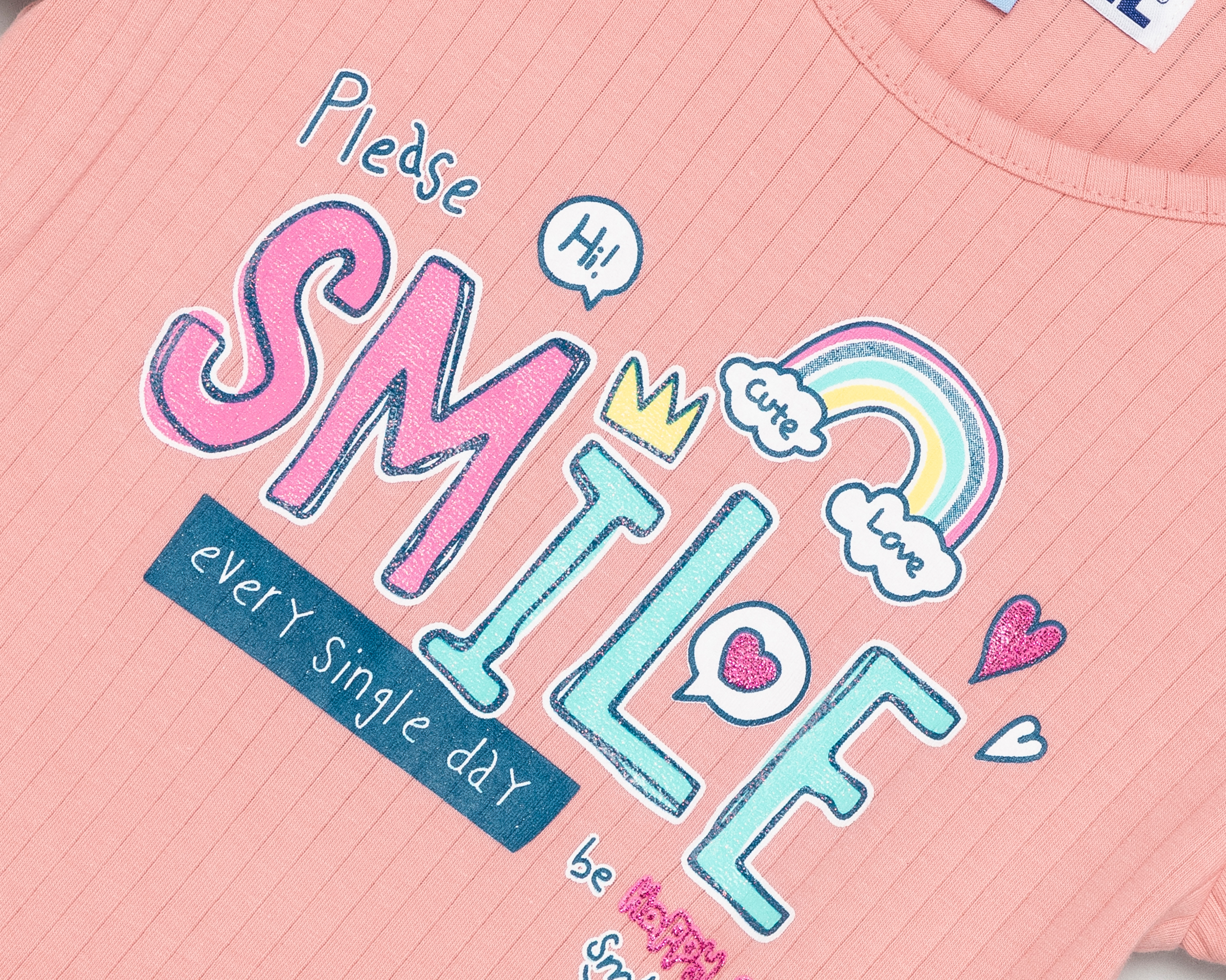 Foto 4 pulgar | Foto 3 | Playera de Cuello Redondo Rosa Refill para Niña