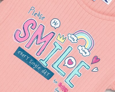 Foto 3 | Foto 3 | Playera de Cuello Redondo Rosa Refill para Niña