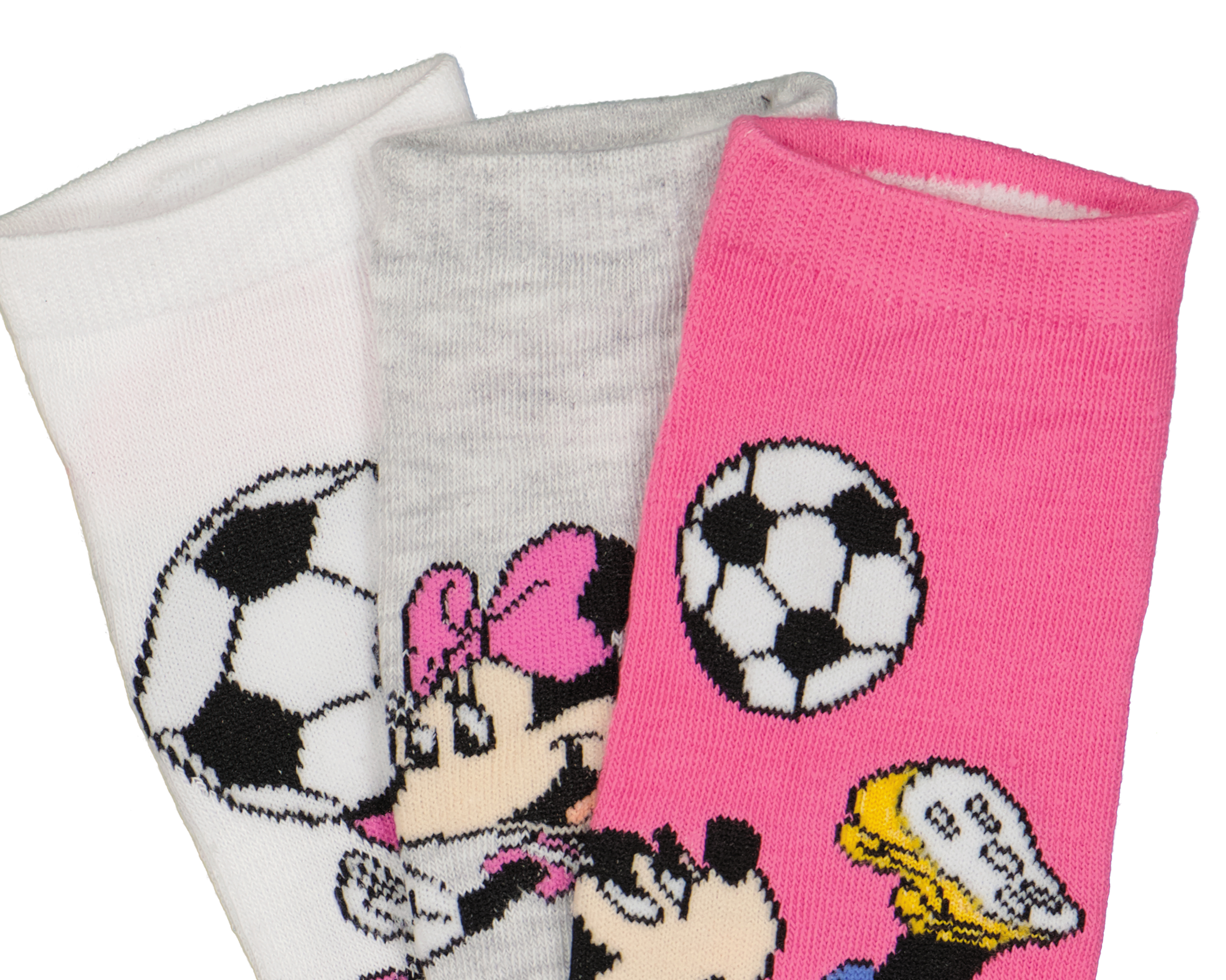 Foto 3 pulgar | Foto 2 | Calcetas Disney Minnie Mouse para Niña 3 Pares