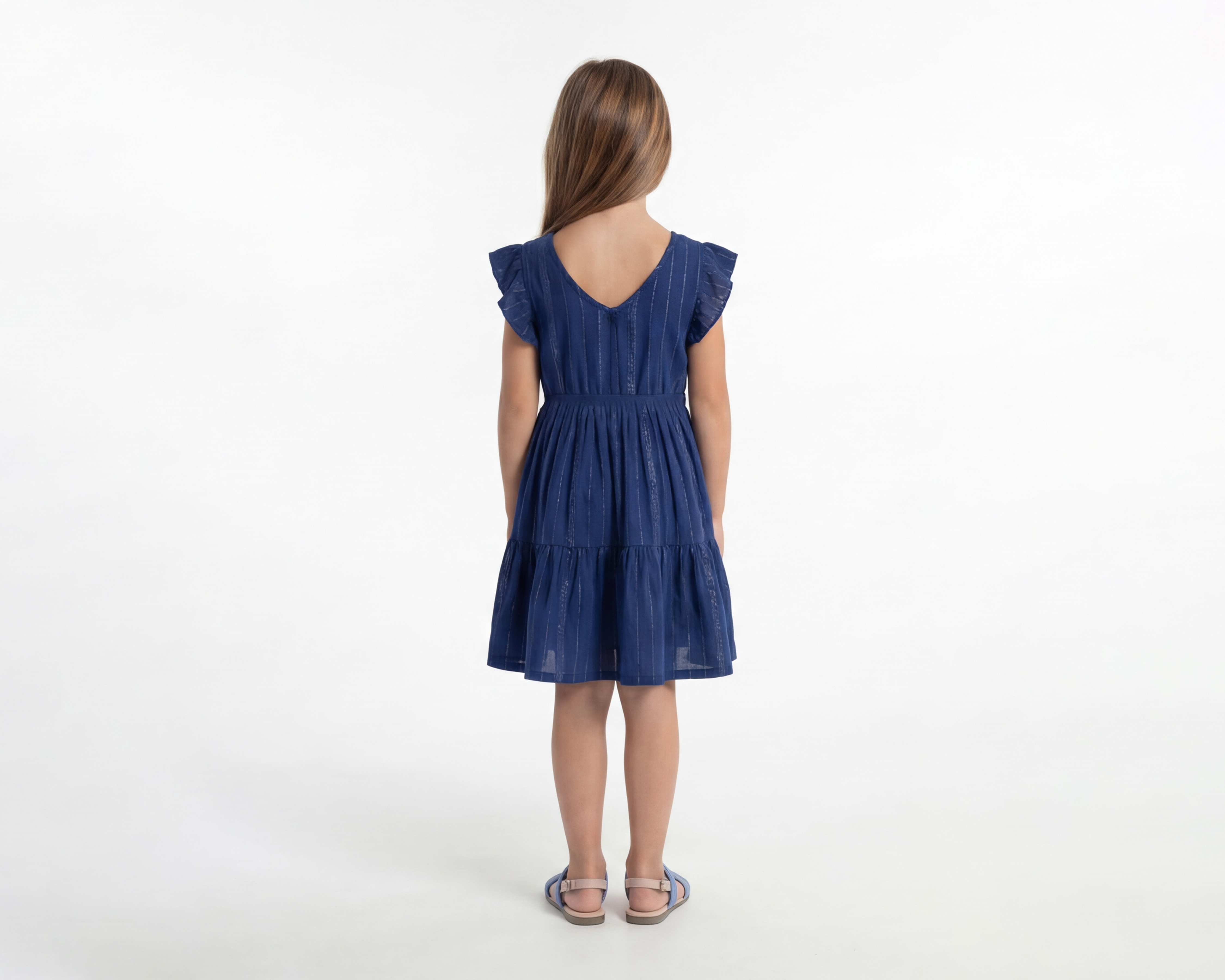 Foto 3 pulgar | Foto 3 | Vestido Azul Refill para Niña