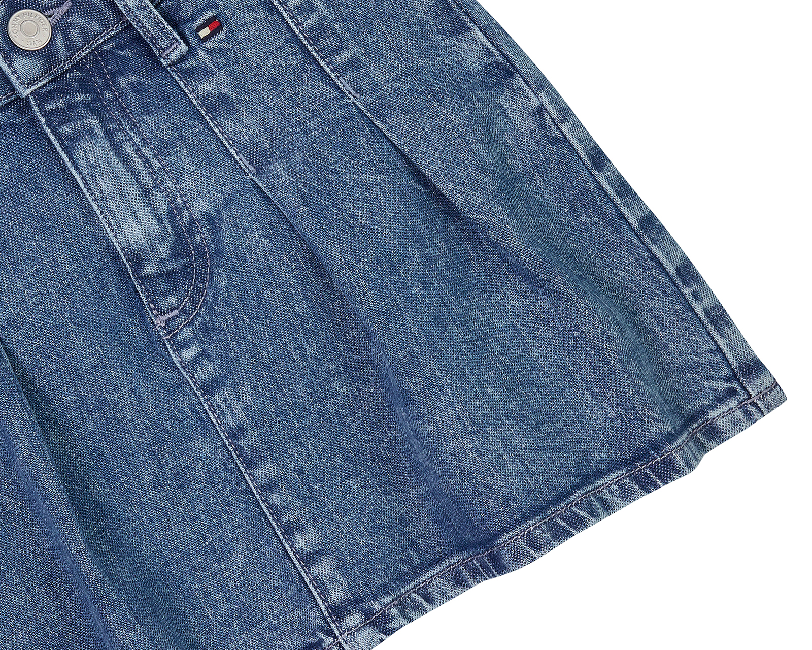 Foto 4 pulgar | Foto 3 | Falda Azul Tommy Hilfiger para Niña