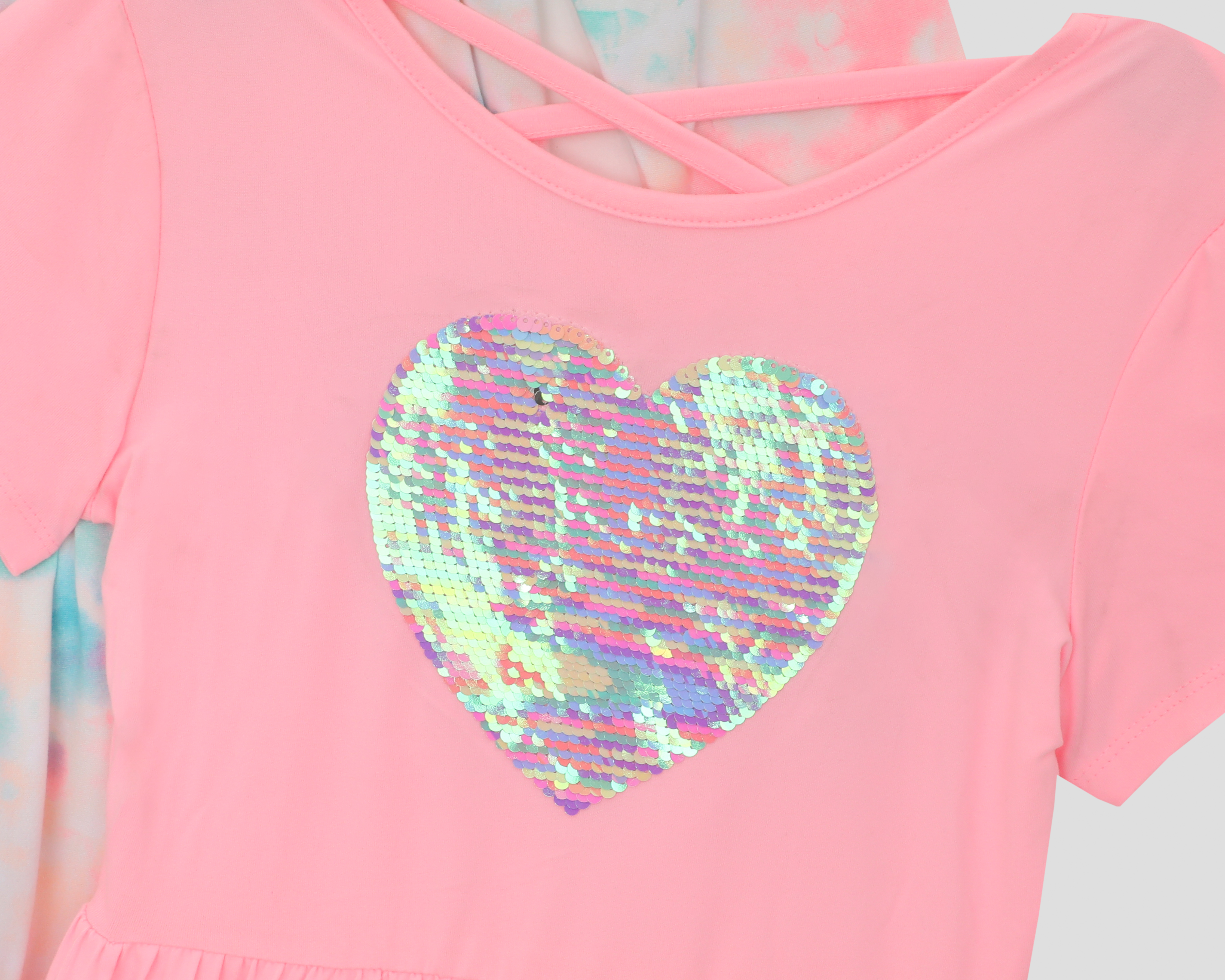 Foto 4 pulgar | Foto 3 | Vestido con Scrunchie Freestyle Revolution para Niña 3 Piezas