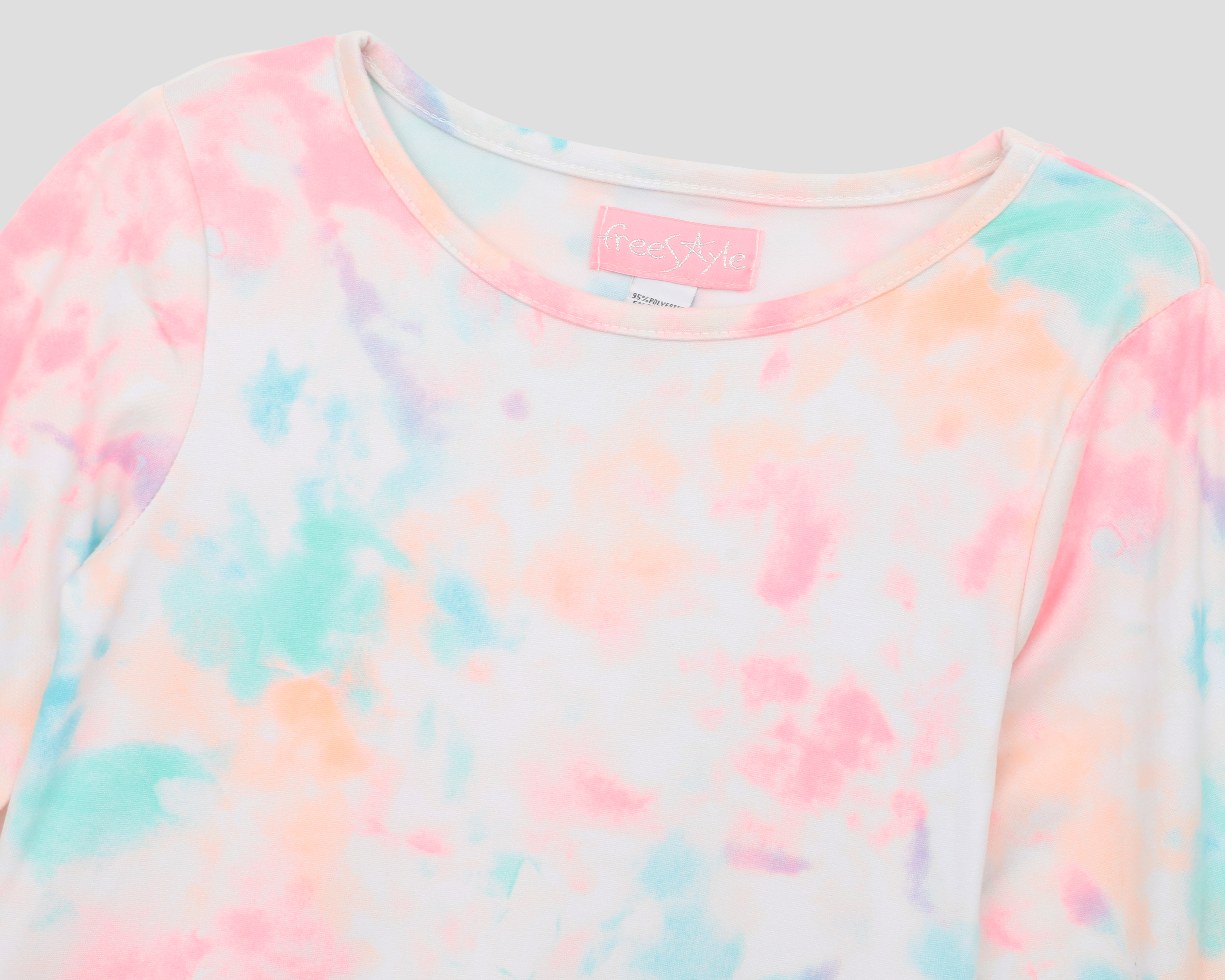 Foto 5 pulgar | Foto 4 | Vestido con Scrunchie Freestyle Revolution para Niña 3 Piezas