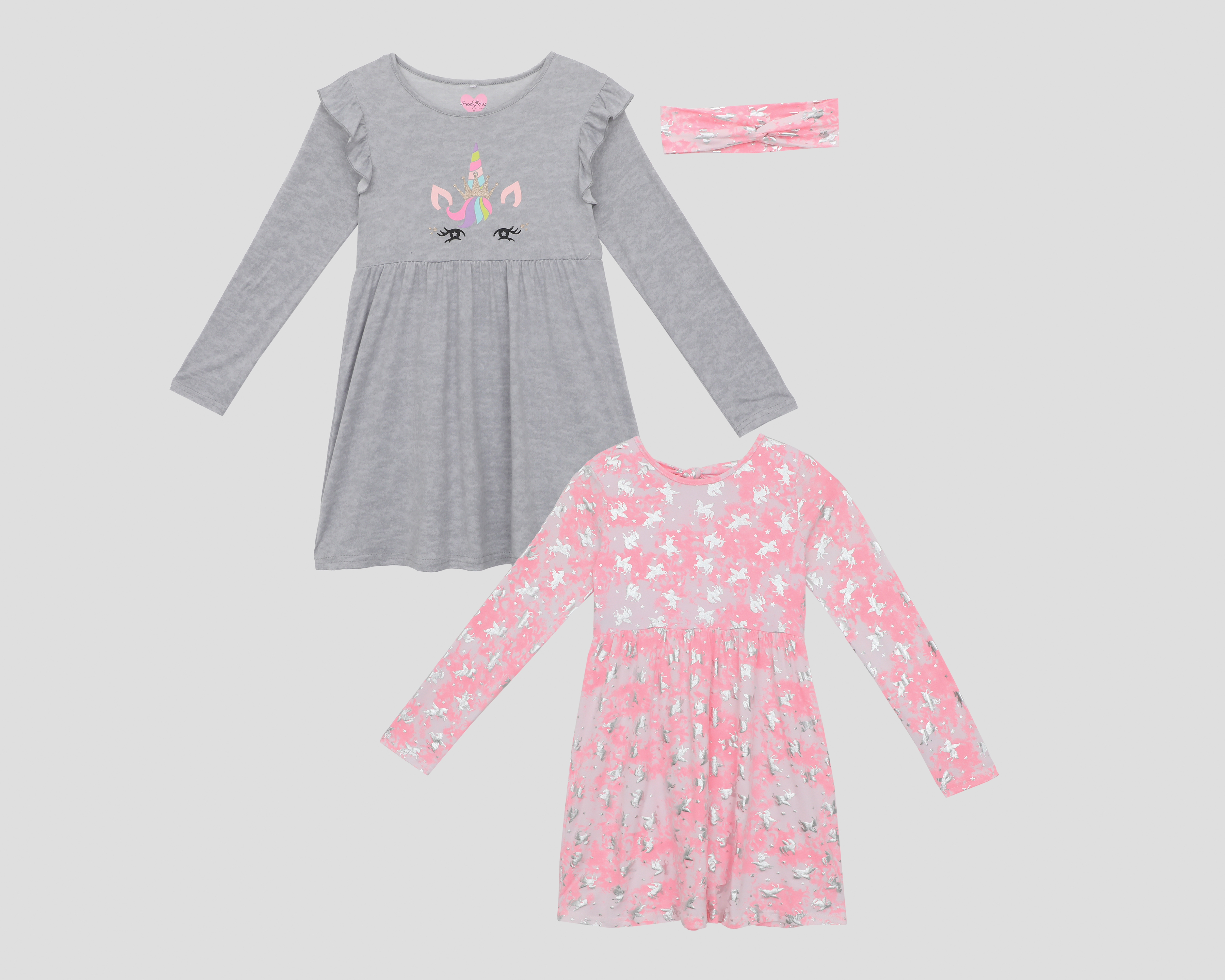 Foto 2 pulgar | Foto 1 | Vestido con Tiara Freestyle Revolution para Niña 3 Piezas