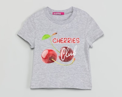 Foto 1 | Foto 1 | Playera de Cuello Redondo Gris Girls Attitude para Niña