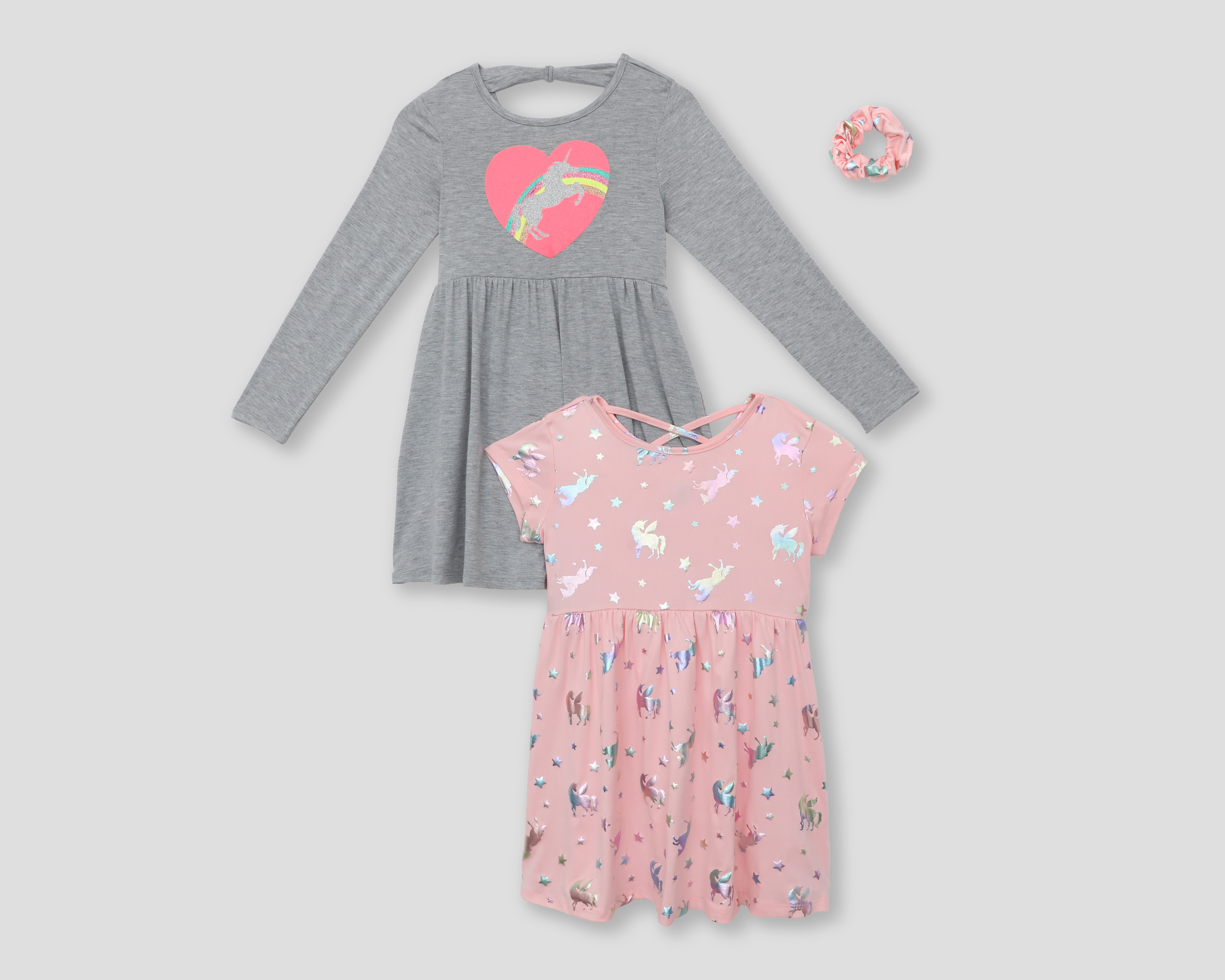 Vestido con Scrunchie Freestyle Revolution para Niña 3 Piezas