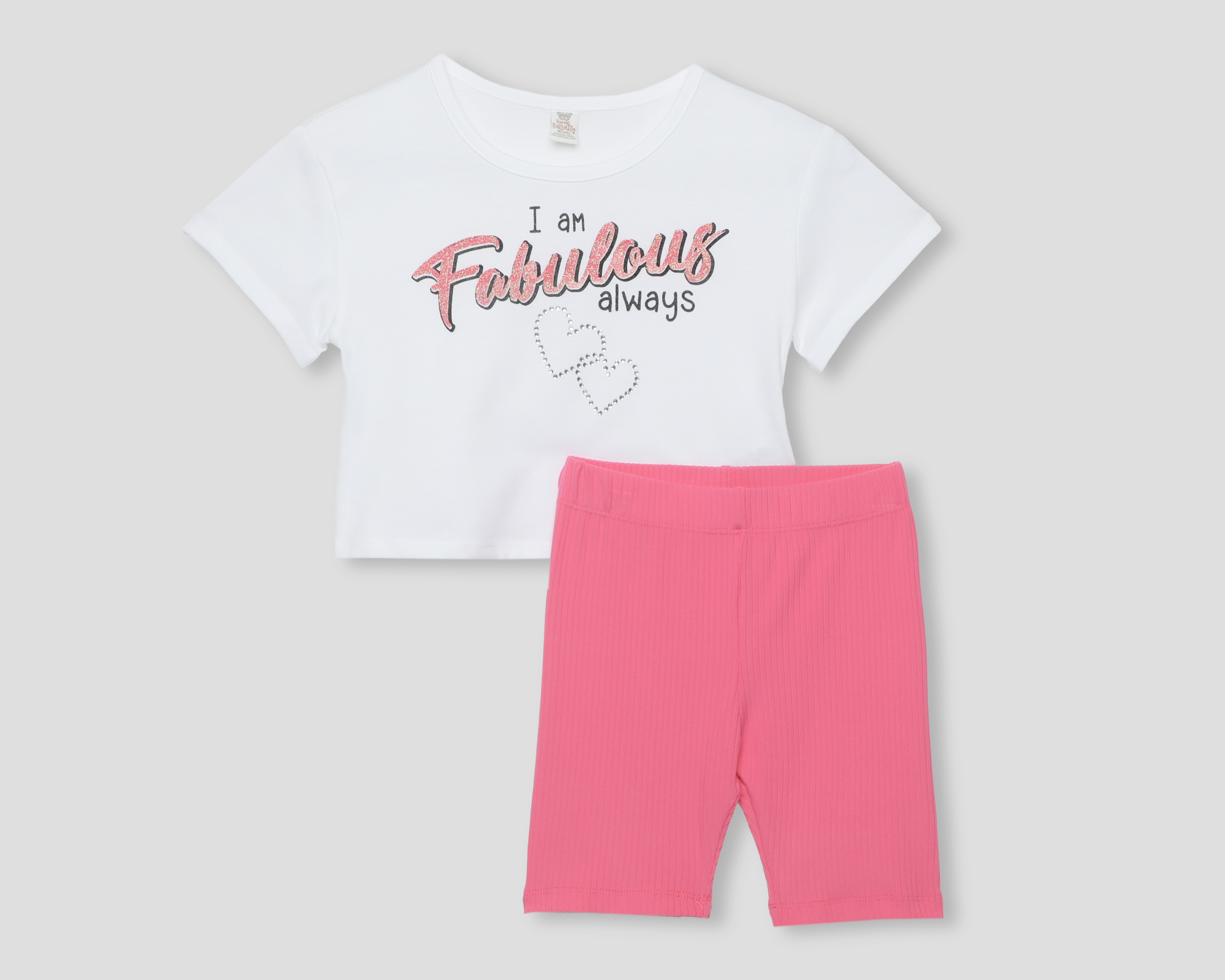 Playera y Short Sweet Butterfly para Niña