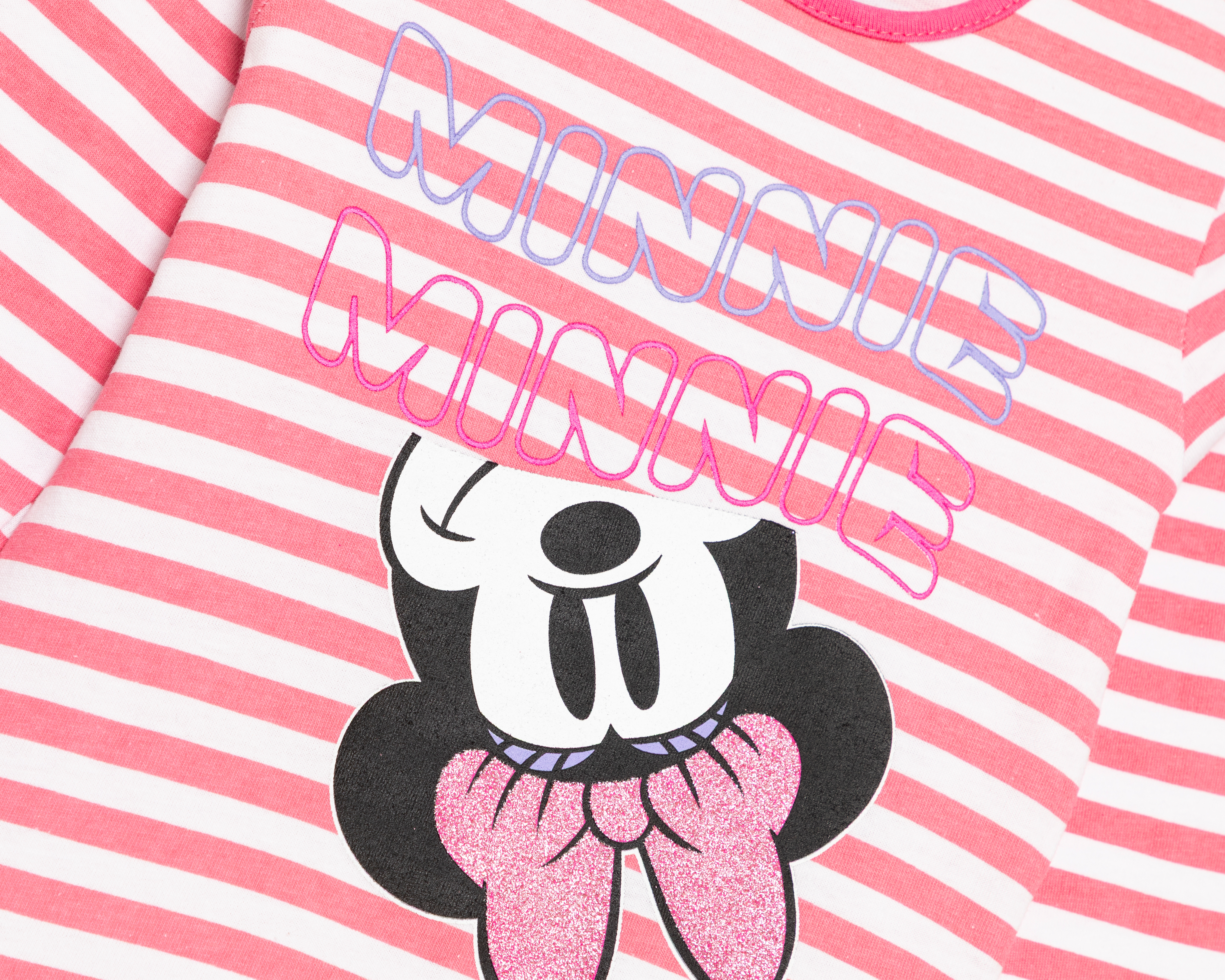 Foto 4 pulgar | Foto 3 | Playera Manga Larga Multicolor Disney Minnie Mouse para Niña