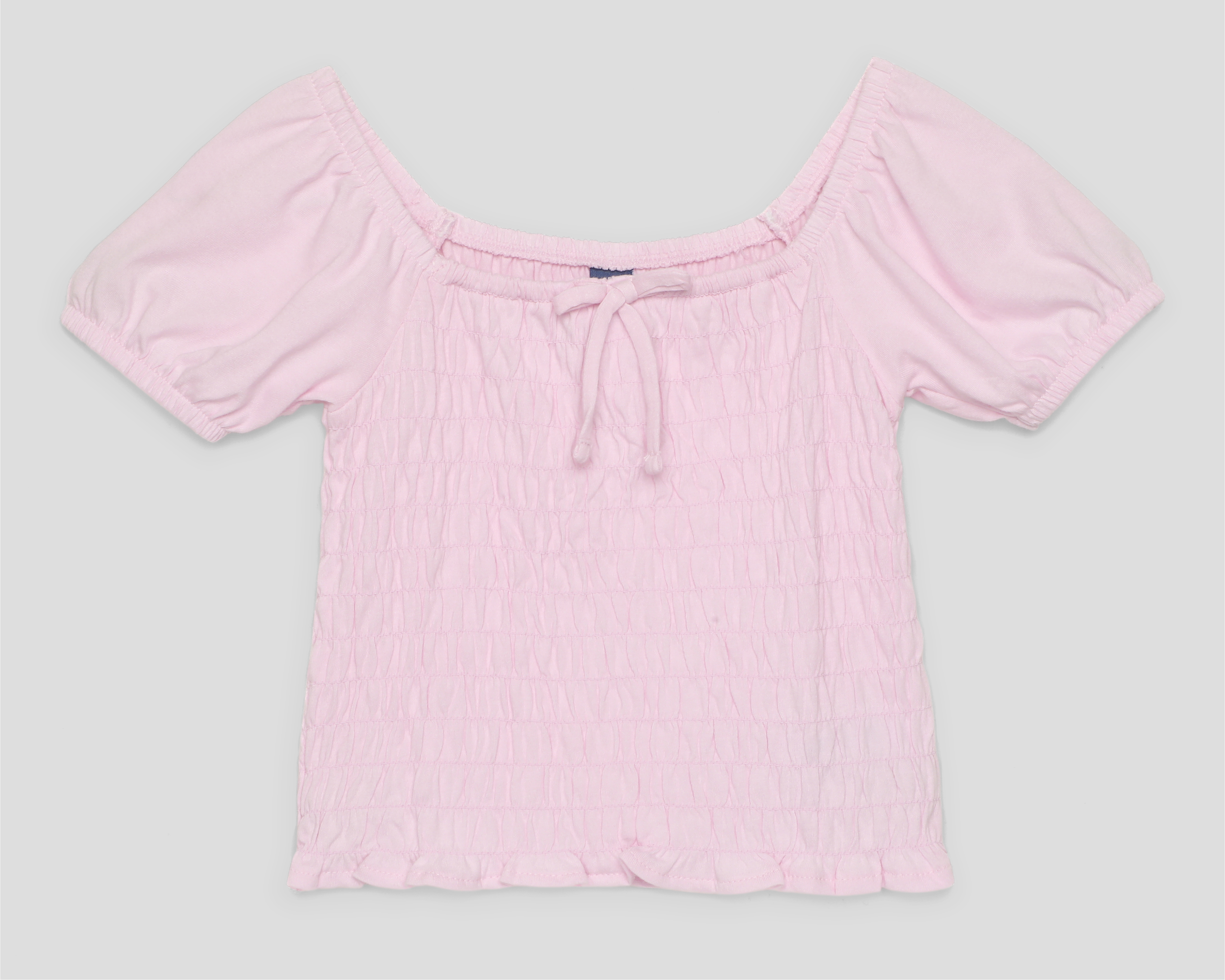 Foto 2 pulgar | Foto 1 | Blusa Cuello Campesino Rosa Old Navy para Niña