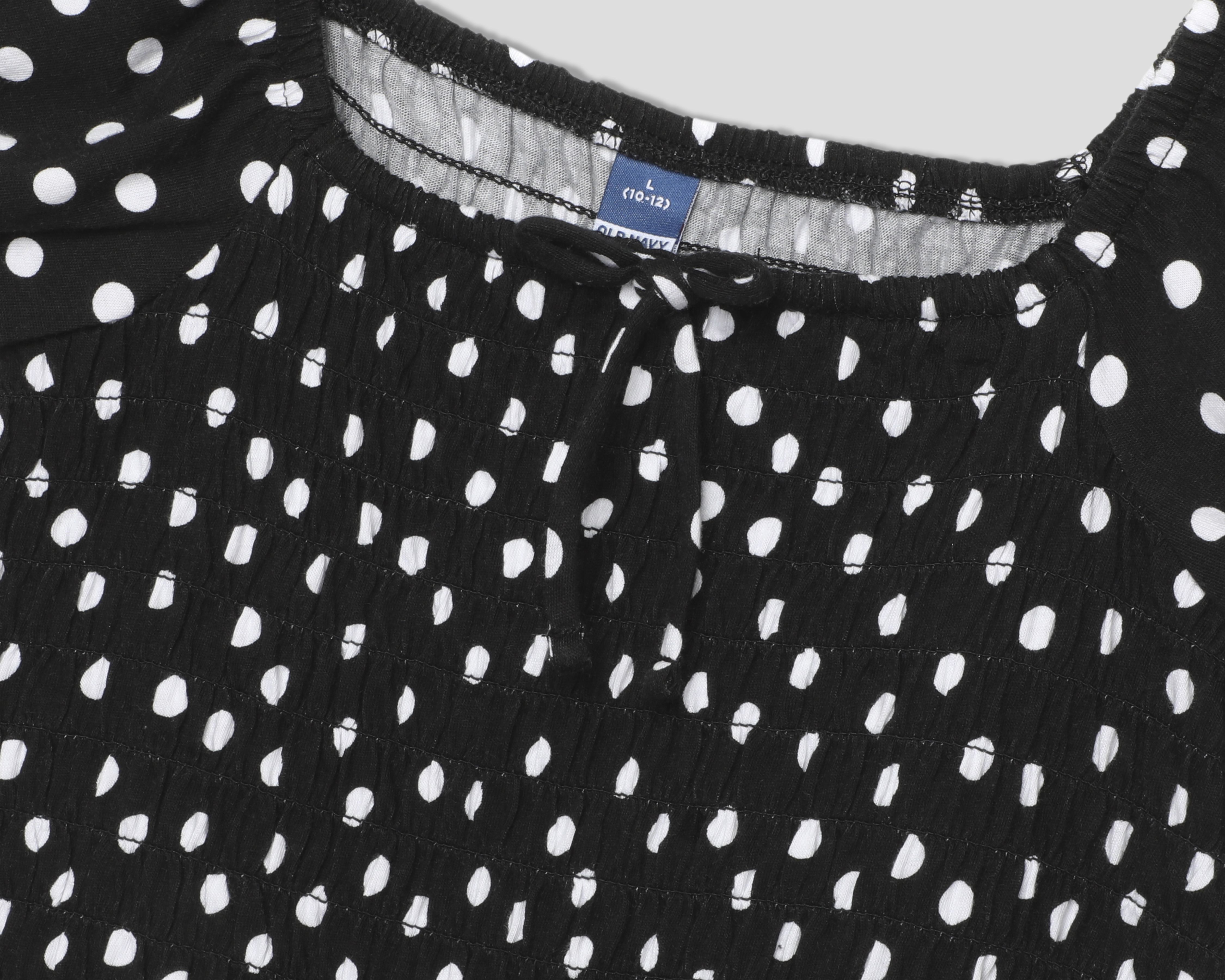 Foto 3 | Foto 3 | Blusa Cuello Campesino Negra Old Navy para Niña