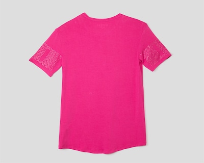 Foto 2 | Foto 2 | Playera de Cuello Redondo Rosa Guess Juvenil