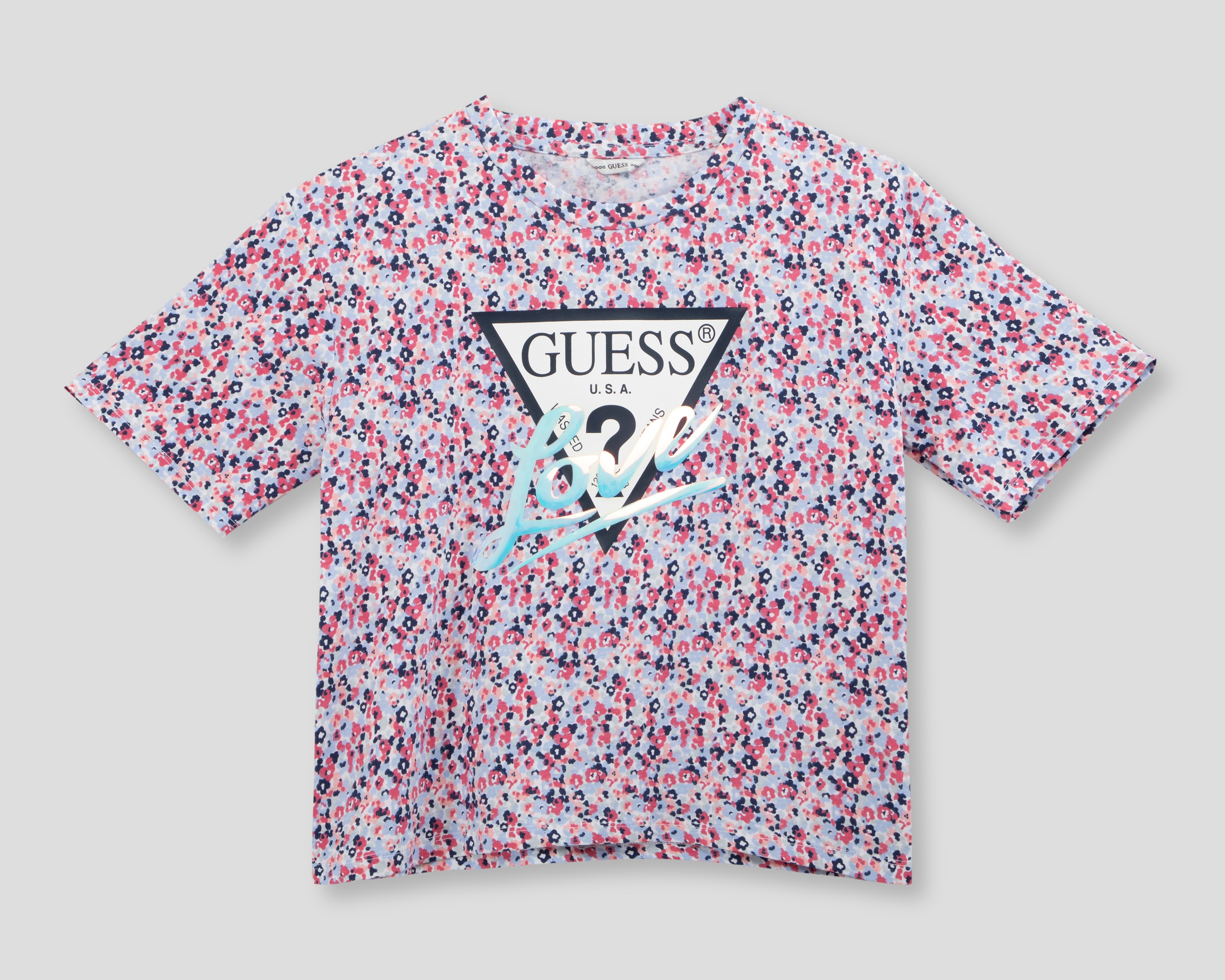 Foto 1 | Foto 1 | Playera de Cuello Redondo Multicolor Guess Juvenil