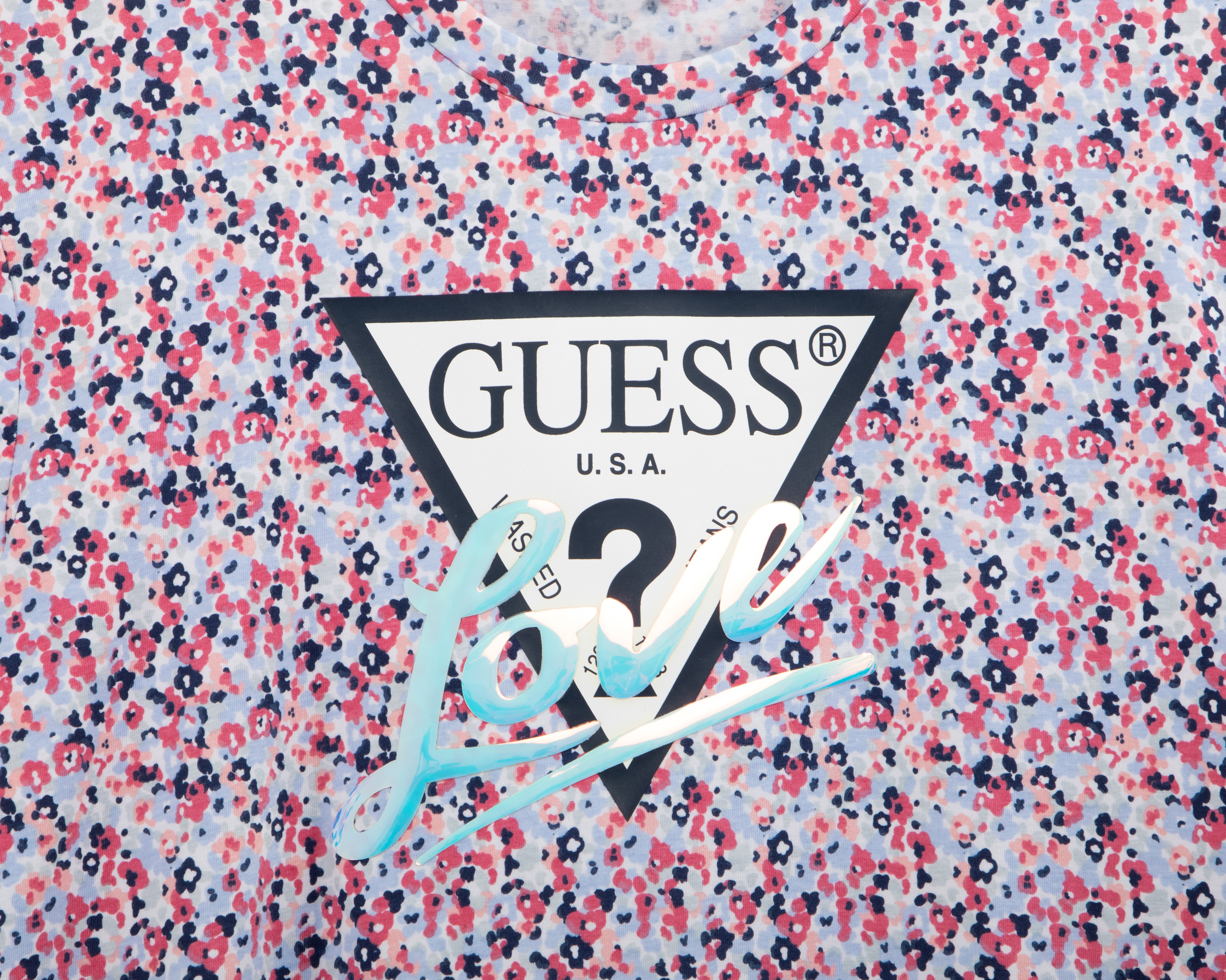 Foto 3 | Foto 3 | Playera de Cuello Redondo Multicolor Guess Juvenil