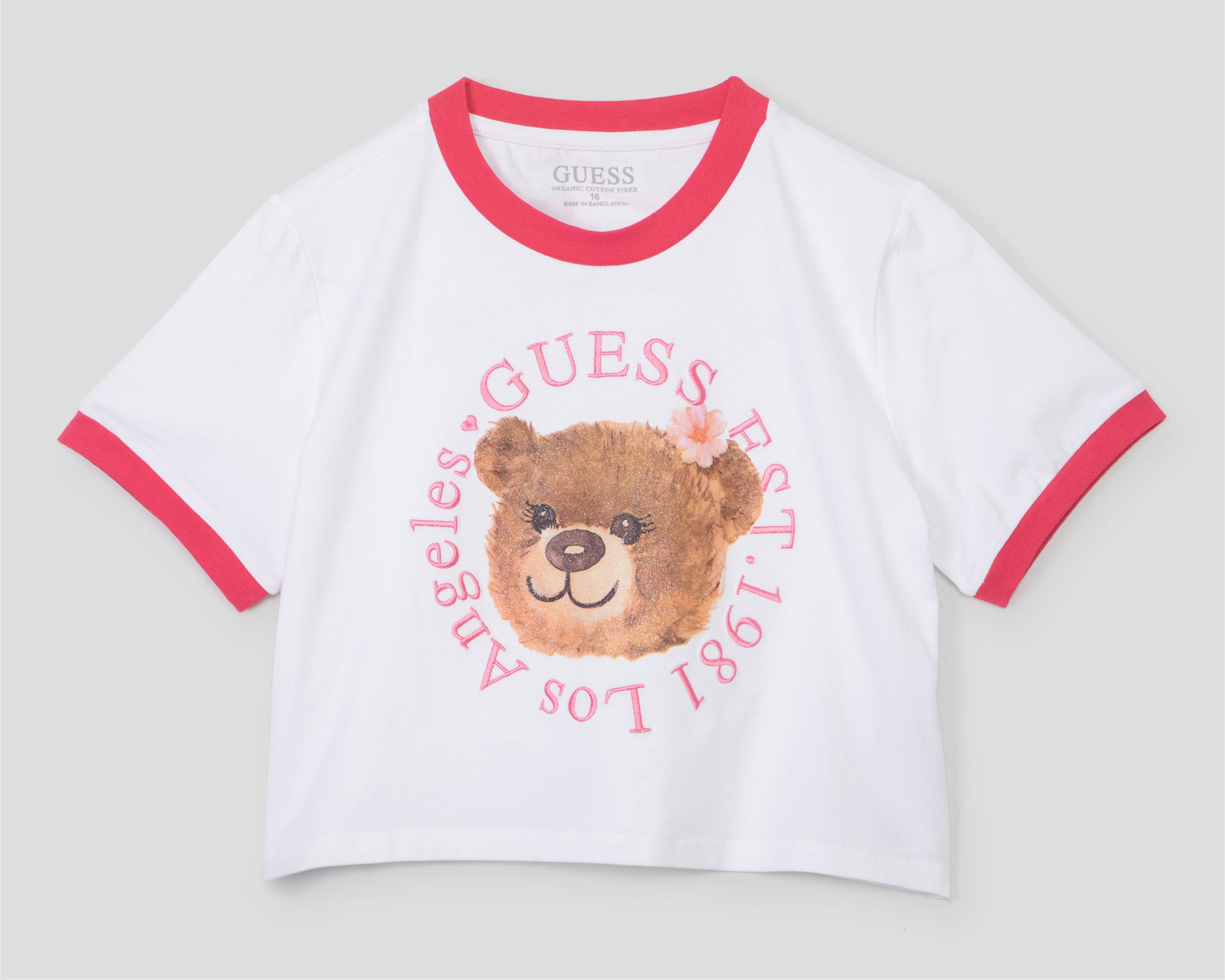 Foto 1 | Foto 1 | Playera de Cuello Redondo Blanca Guess Juvenil