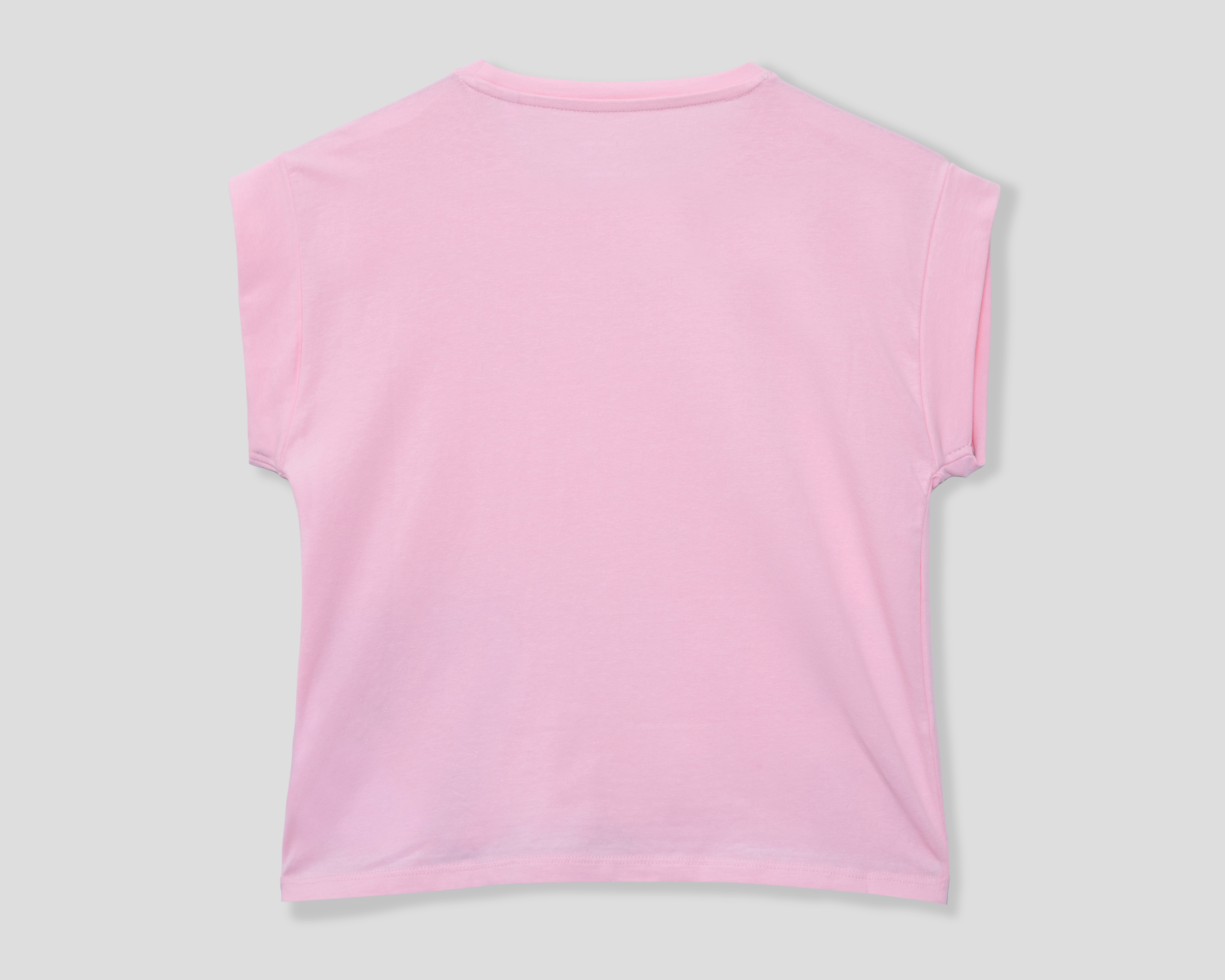 Foto 3 pulgar | Foto 2 | Playera de Cuello Redondo Rosa Guess Juvenil