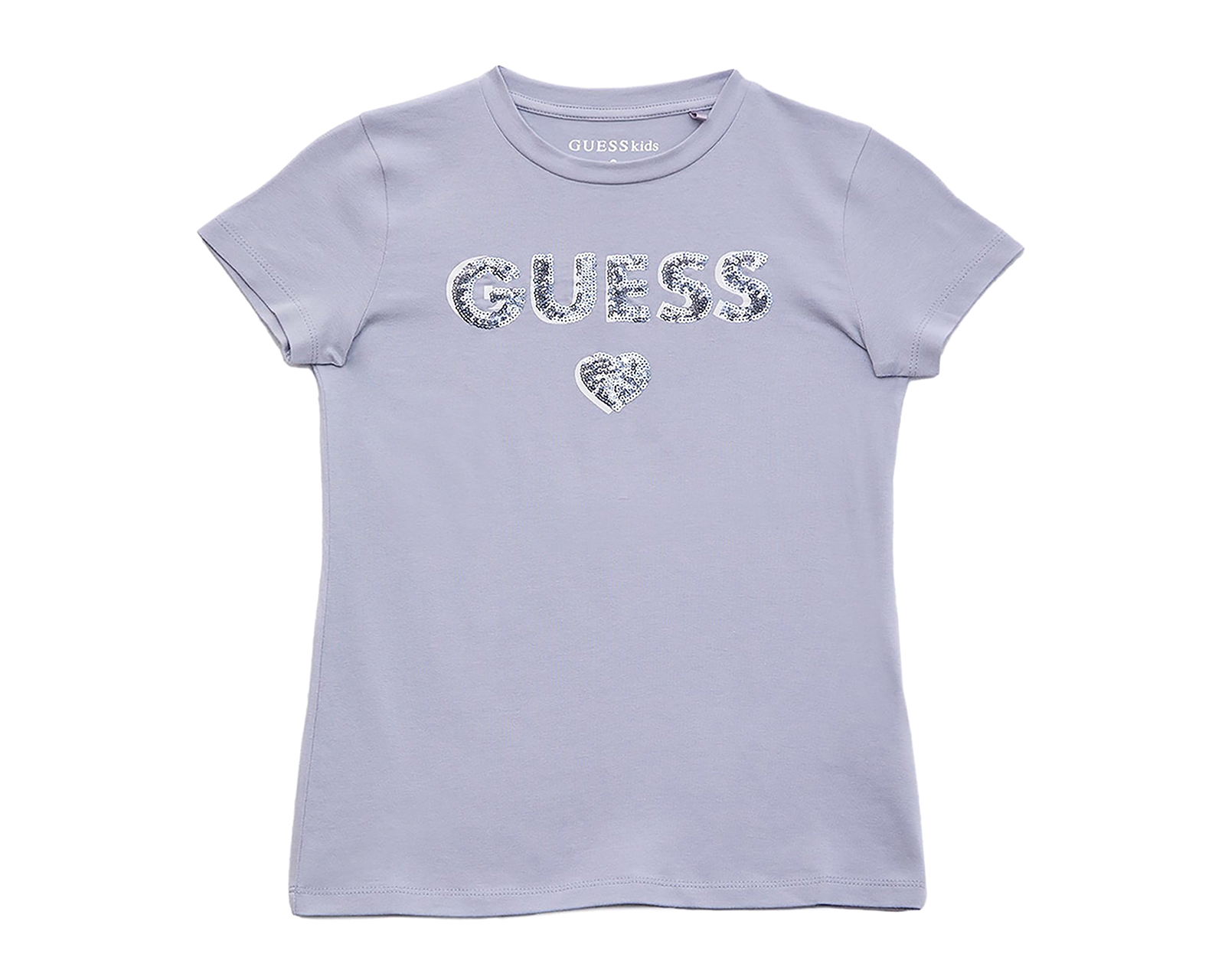 Foto 2 pulgar | Foto 1 | Playera de Cuello Redondo Azul Guess Juvenil