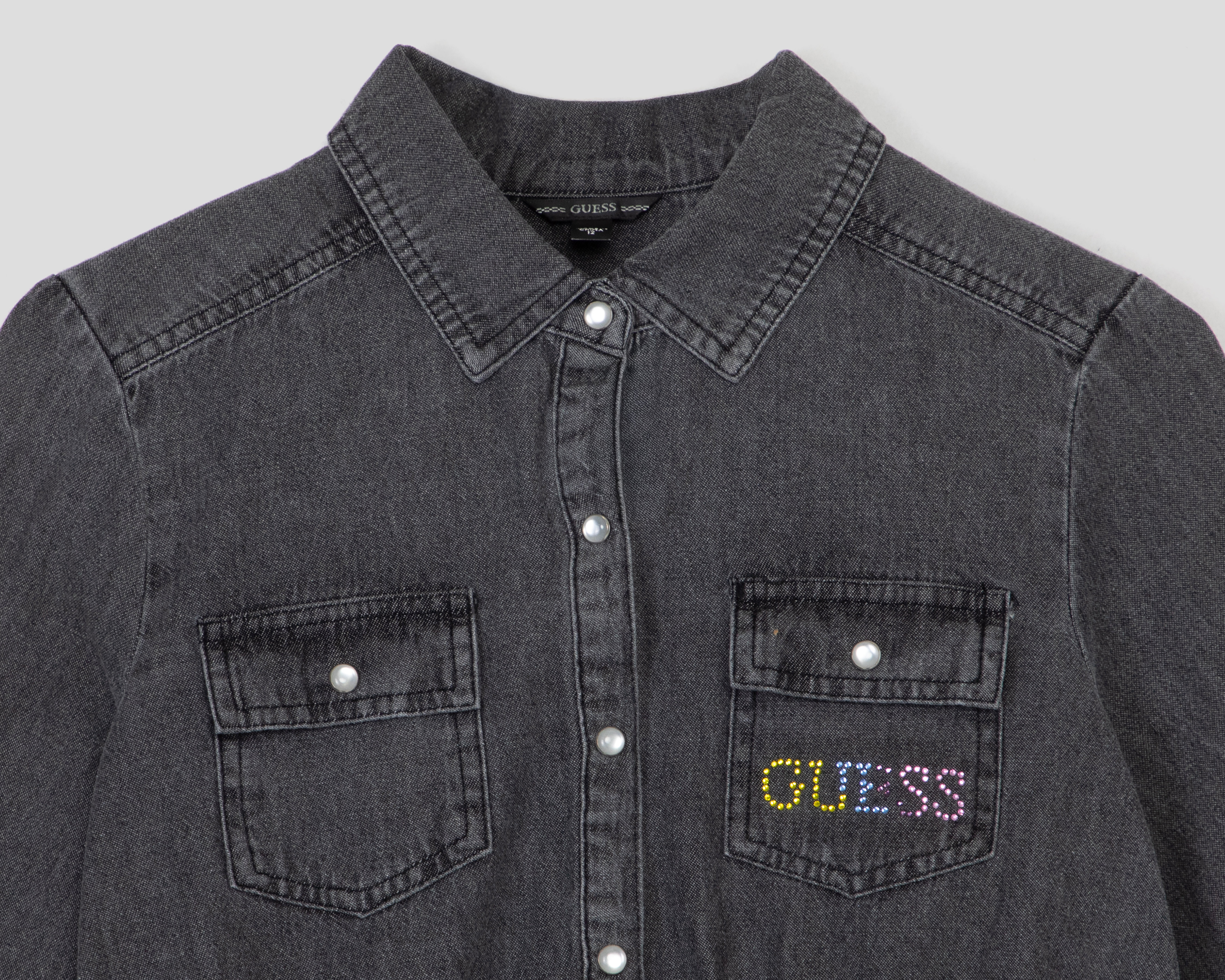 Foto 4 pulgar | Foto 3 | Vestido Gris Guess Juvenil