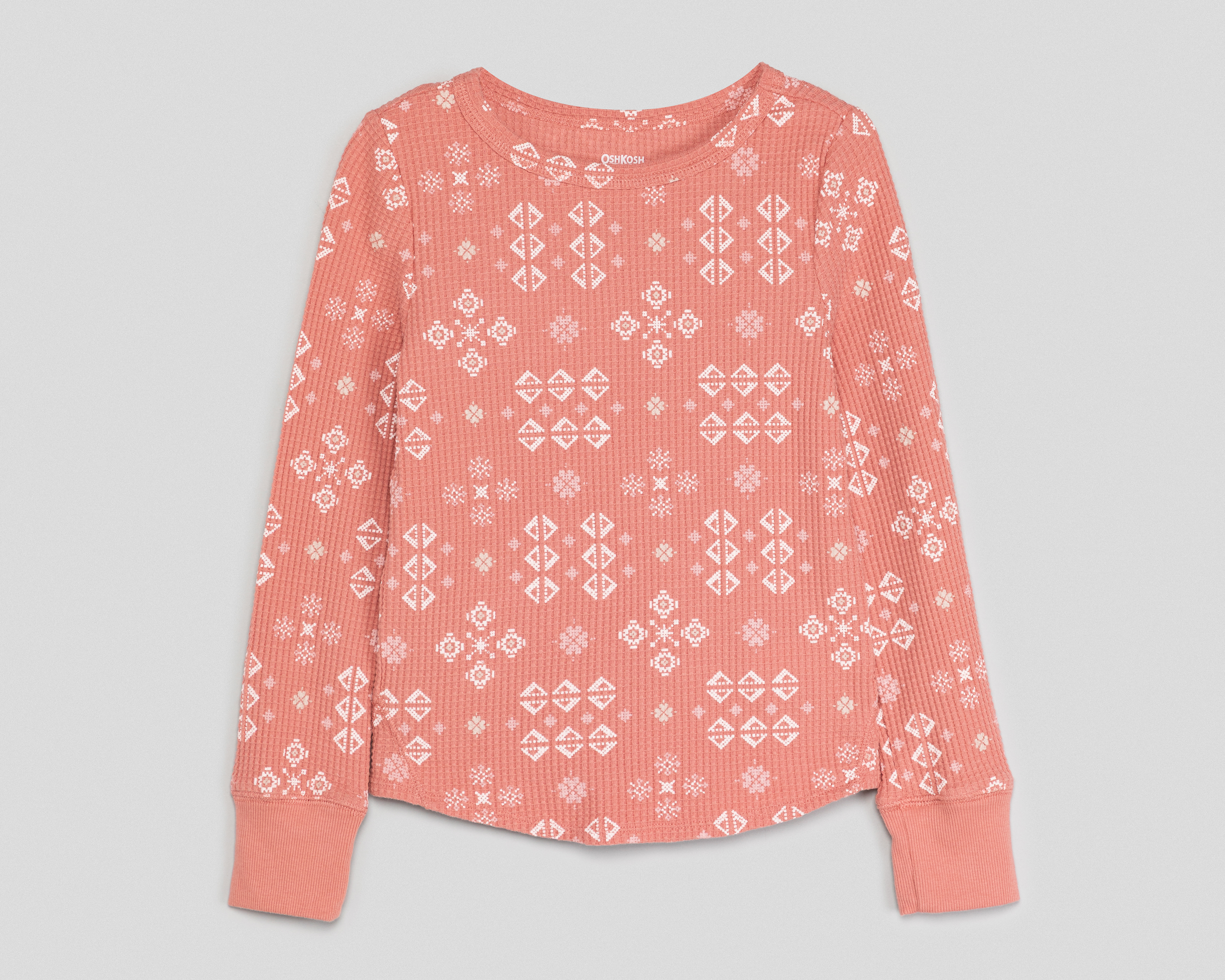 Foto 2 pulgar | Foto 1 | Playera Cuello Redondo Rosa Oshkosh B'gosh para Niña