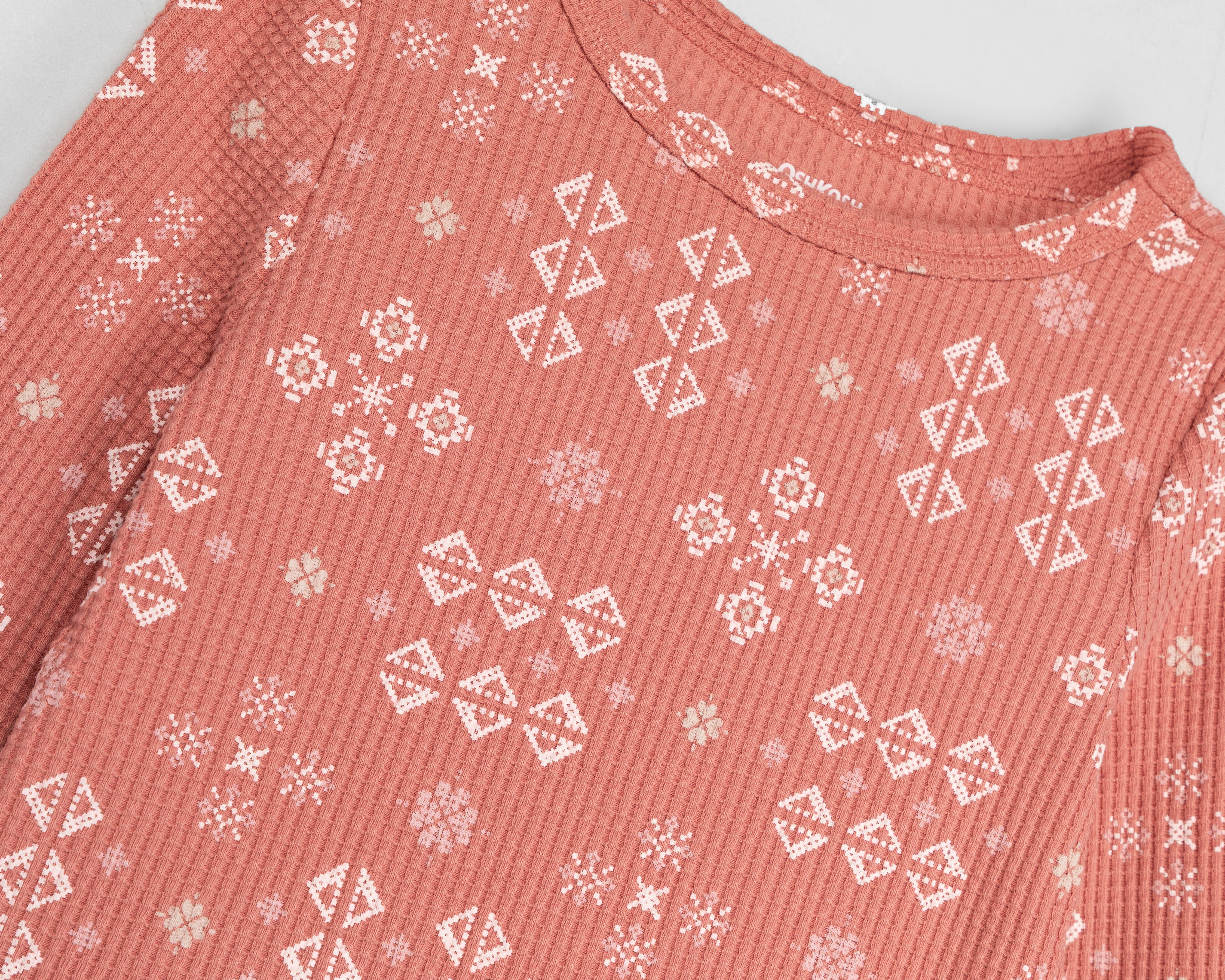 Foto 4 pulgar | Foto 3 | Playera Cuello Redondo Rosa Oshkosh B'gosh para Niña